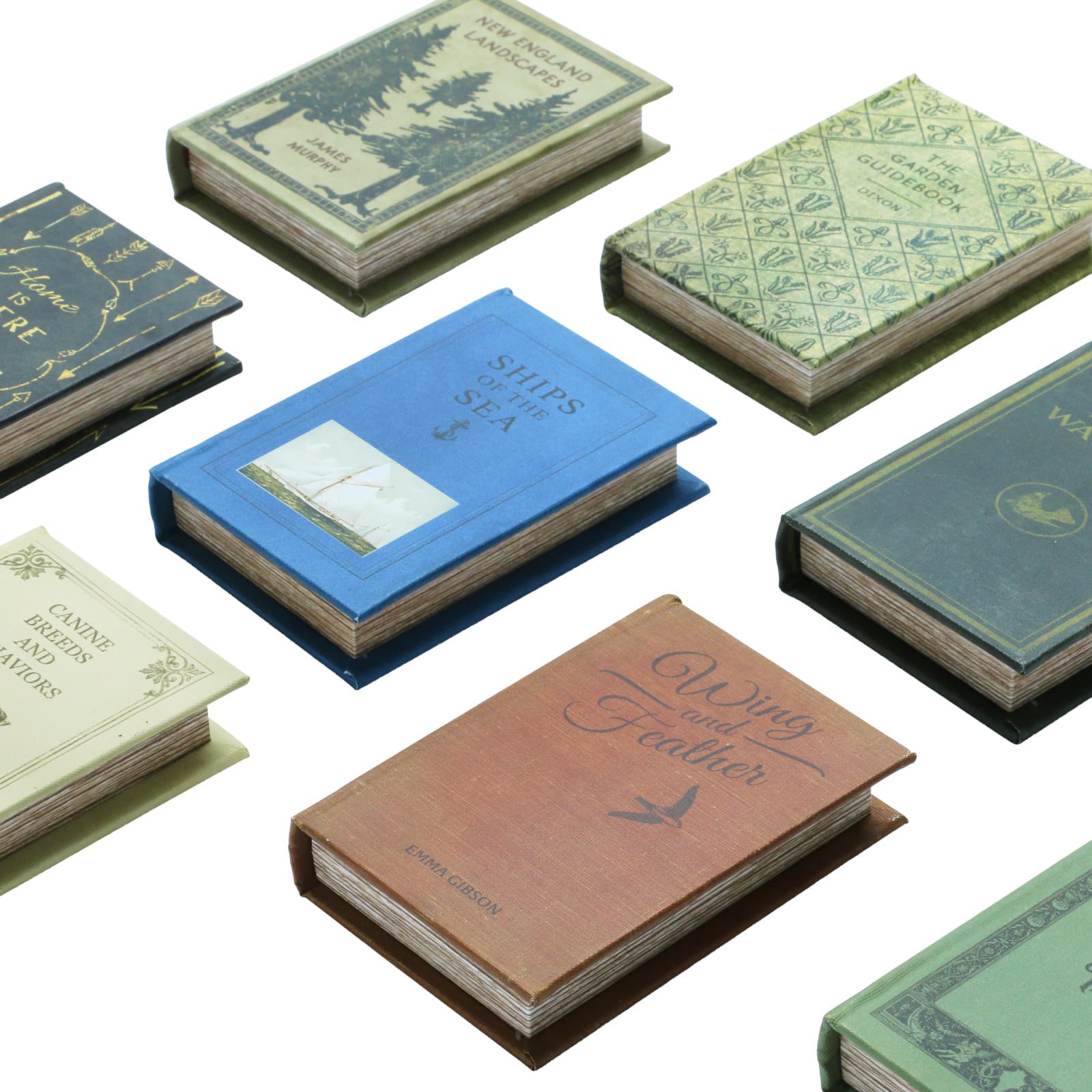 Hello Honey® 5.5" Vintage Style Book Boxes, 8ct.