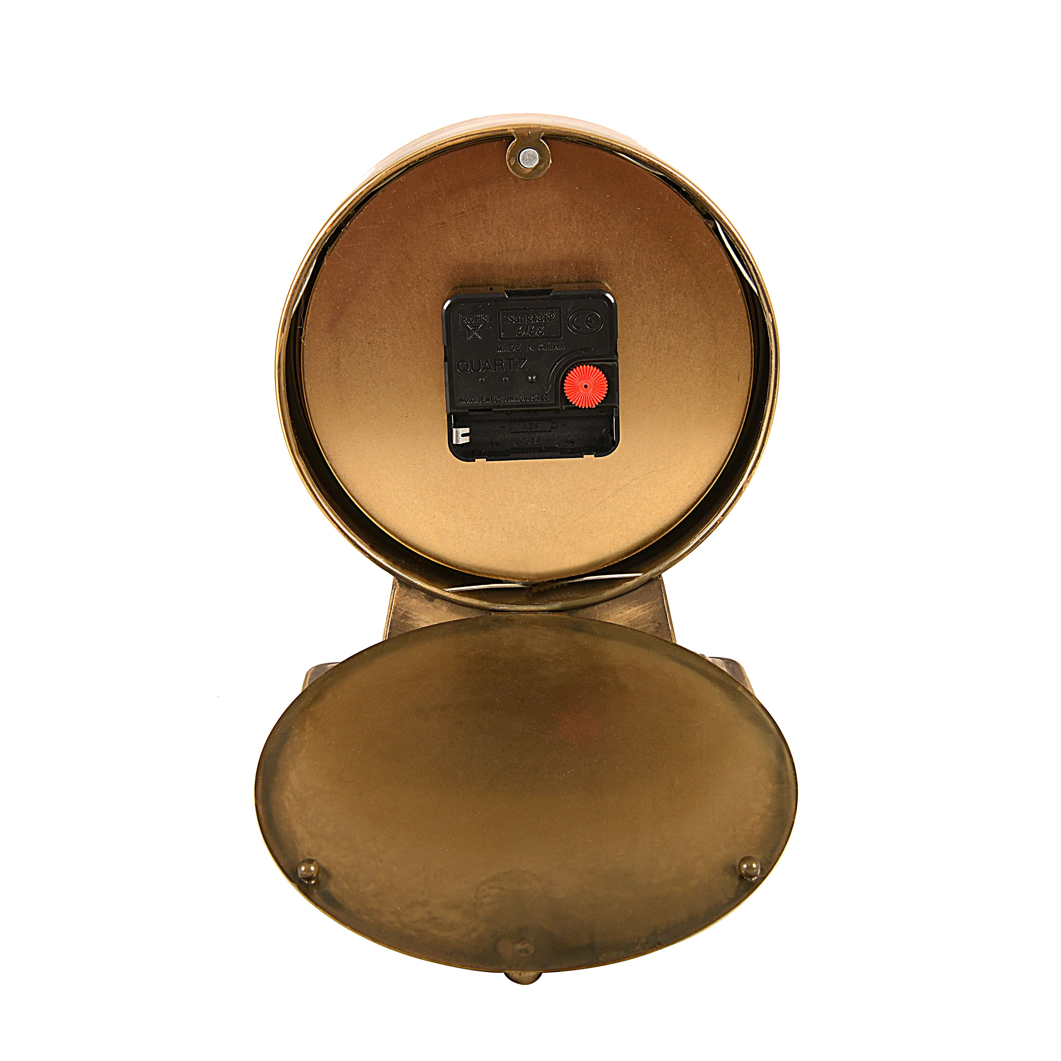 Hello Honey® 8.5" Gold Metal Mantel Clock