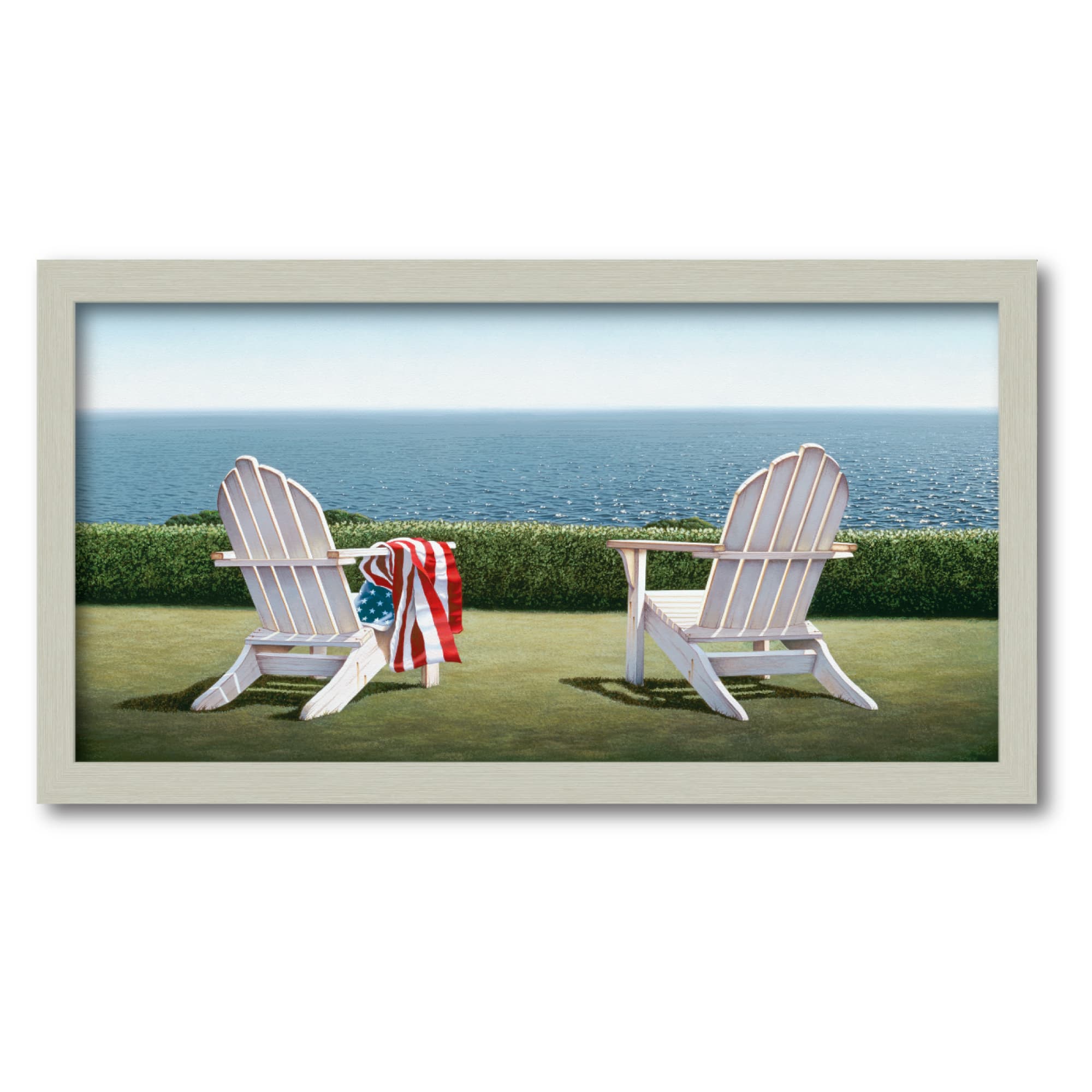 Courtside Market® Celebrate 250™ 12" x 24" Wounded Warrior Project® Spring House View Framed Canvas