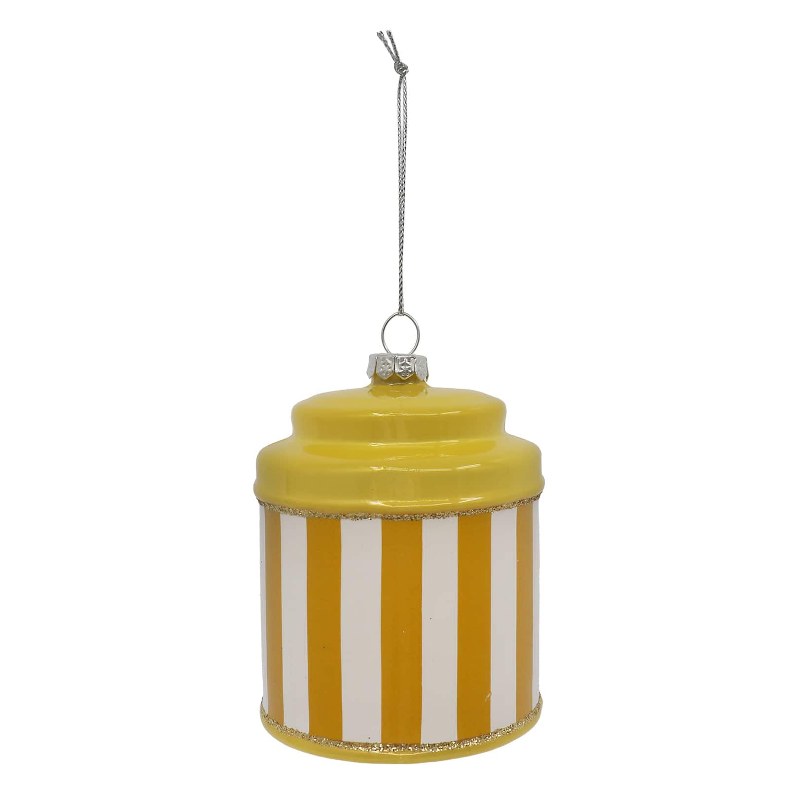 3.5" Lemon Green Tea Glass Ornament by Ashland®