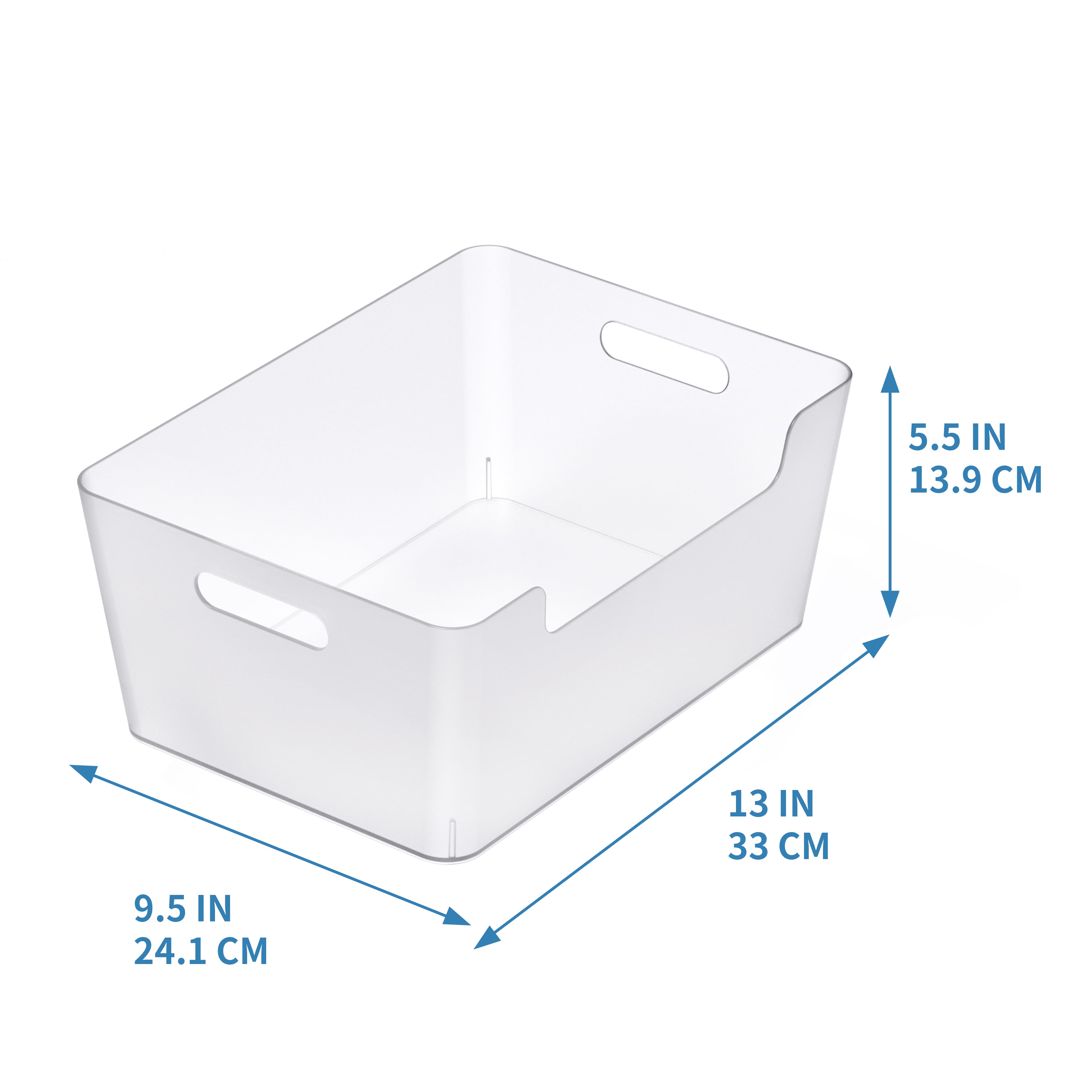 12 Pack: Large Clear Open Storage Bin by Simply Tidy®