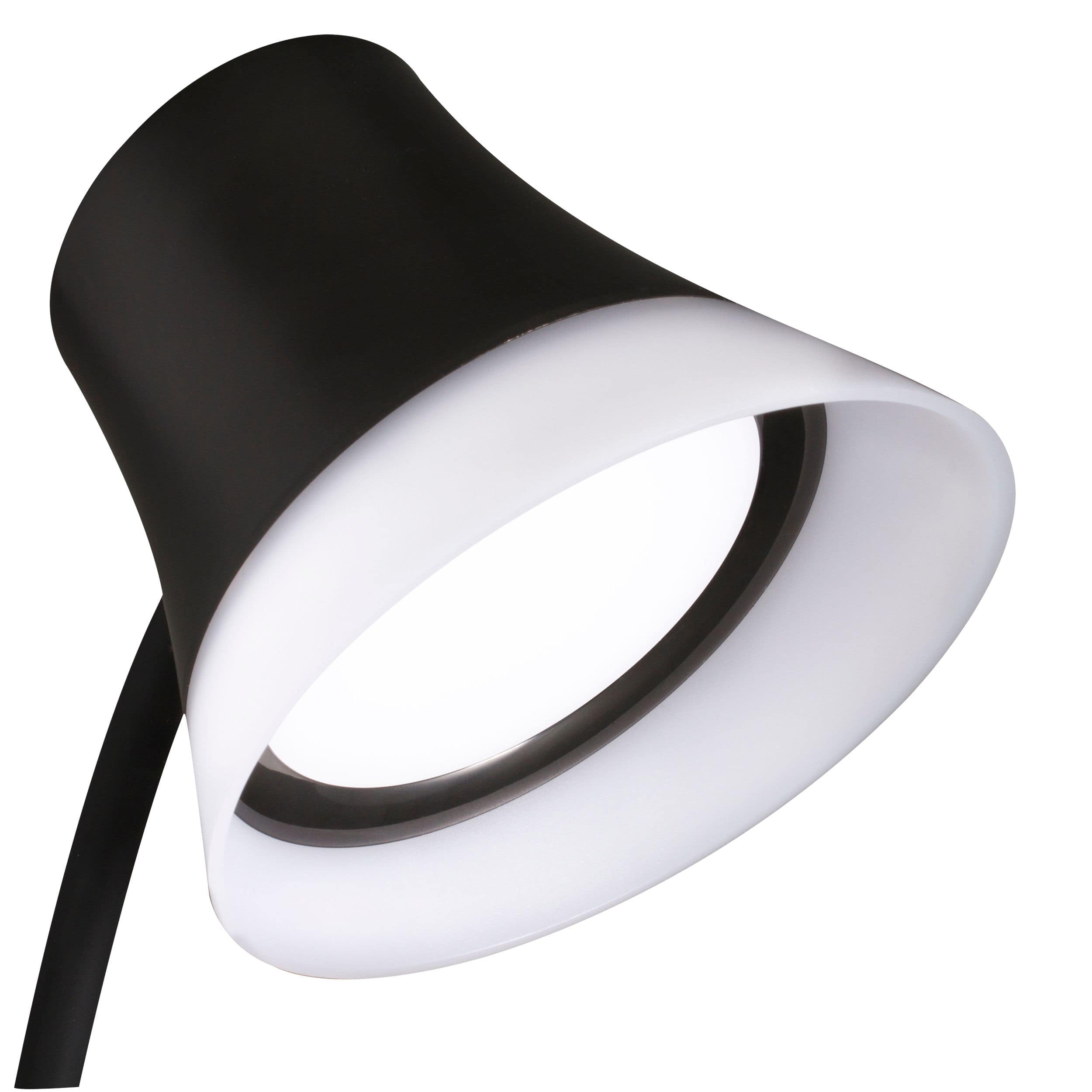 OttLite Wellness Series 17" Black Shine LED Desk Lamp with Wireless Charging