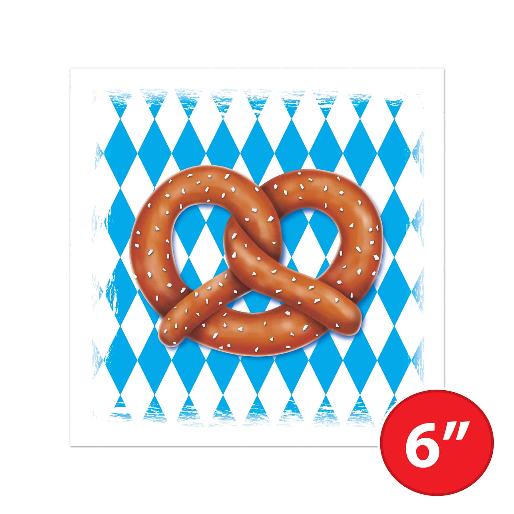 Beistle 6" x 5.75" Oktoberfest Pretzel Bags, 50ct.