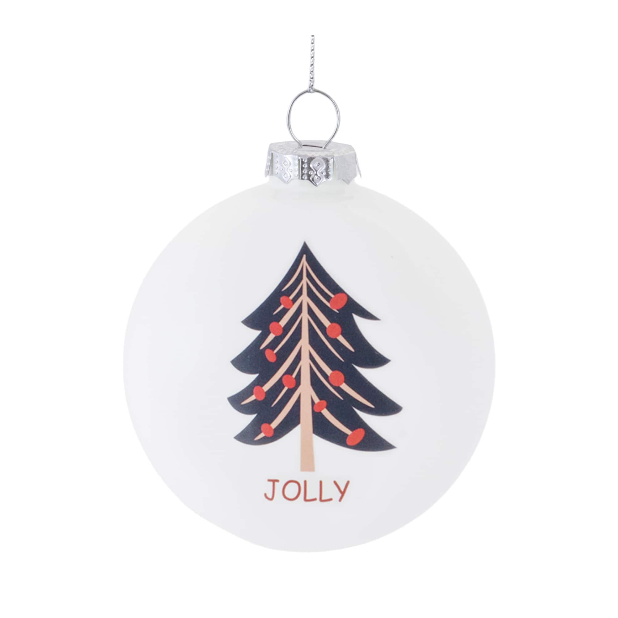 Melrose 4" Tree Sentiment Ball Ornaments Set