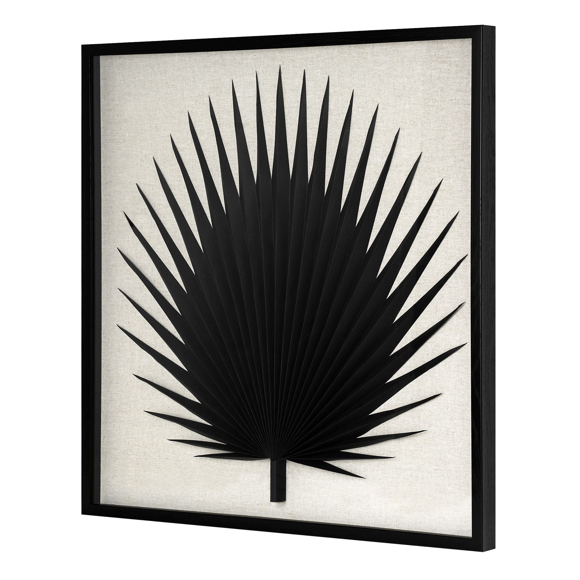 American Art Decor A Faraway Oasis Paper & Linen Wall Art - 24" x 24"