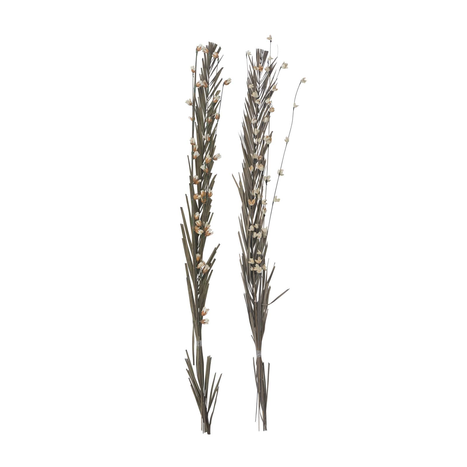 Set of 2" Brown Wood Natural Foliage, 7" x 58"