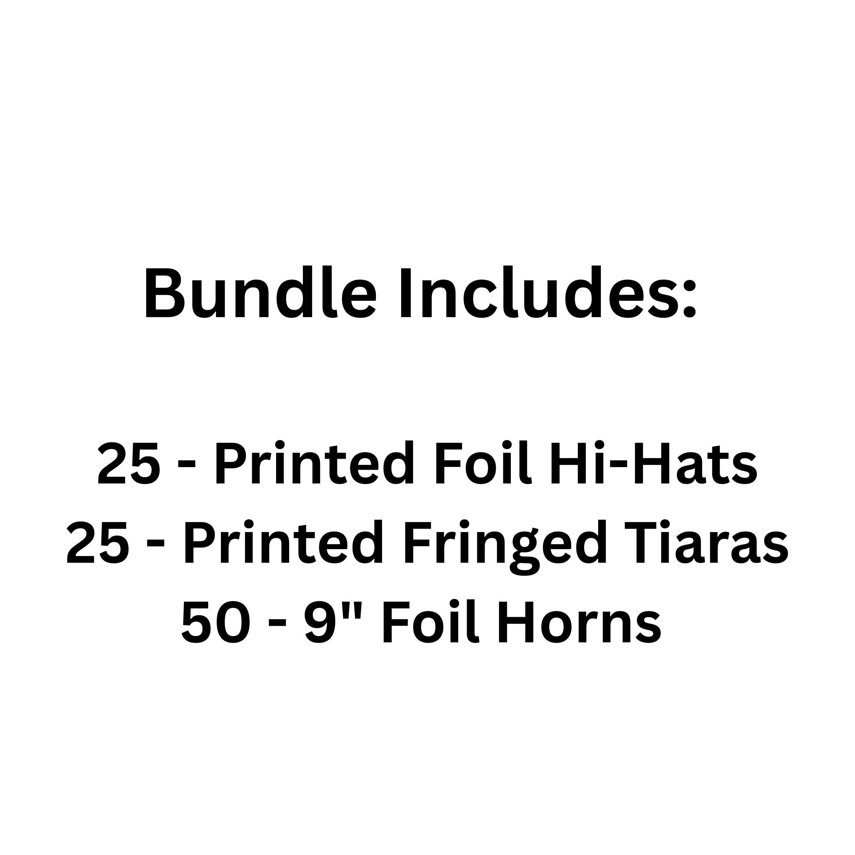 Beistle Silver & Black New Year 2027 Party Favor Kit for 50