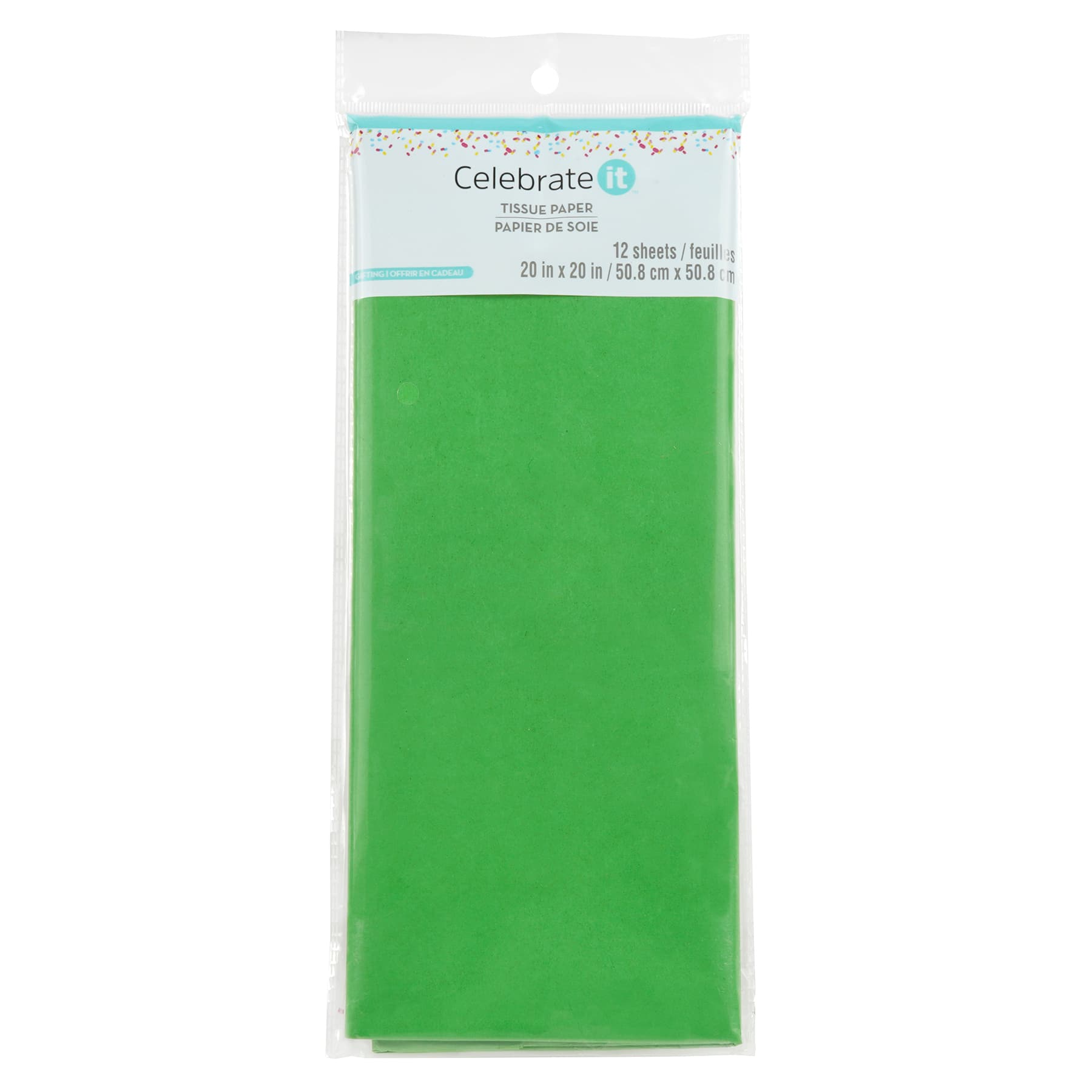 Festive Green Tissue Paper by Celebrate It™, 12 Sheets