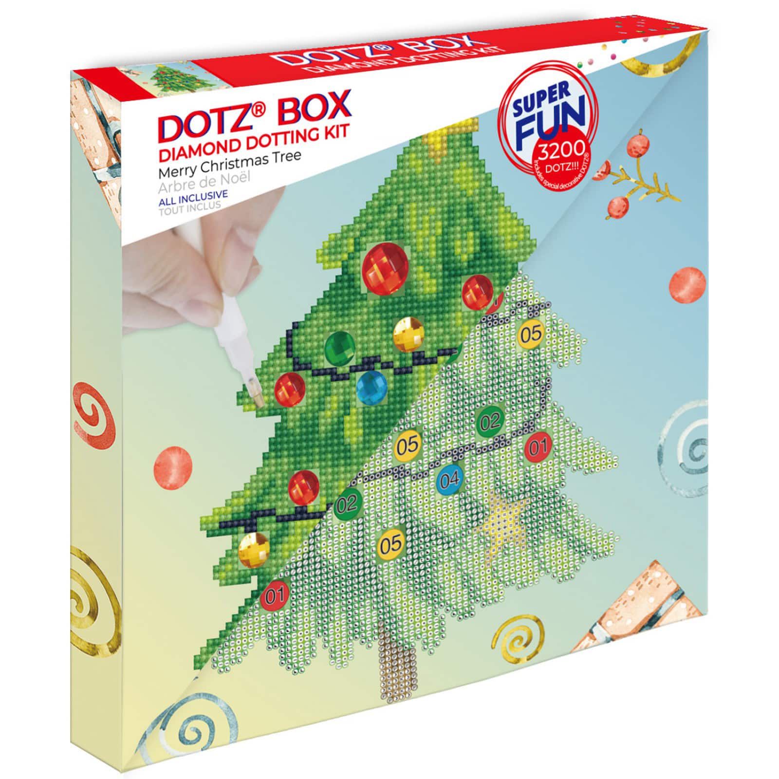 Diamond Dotz® Merry Christmas Tree Diamond Box Painting Kit