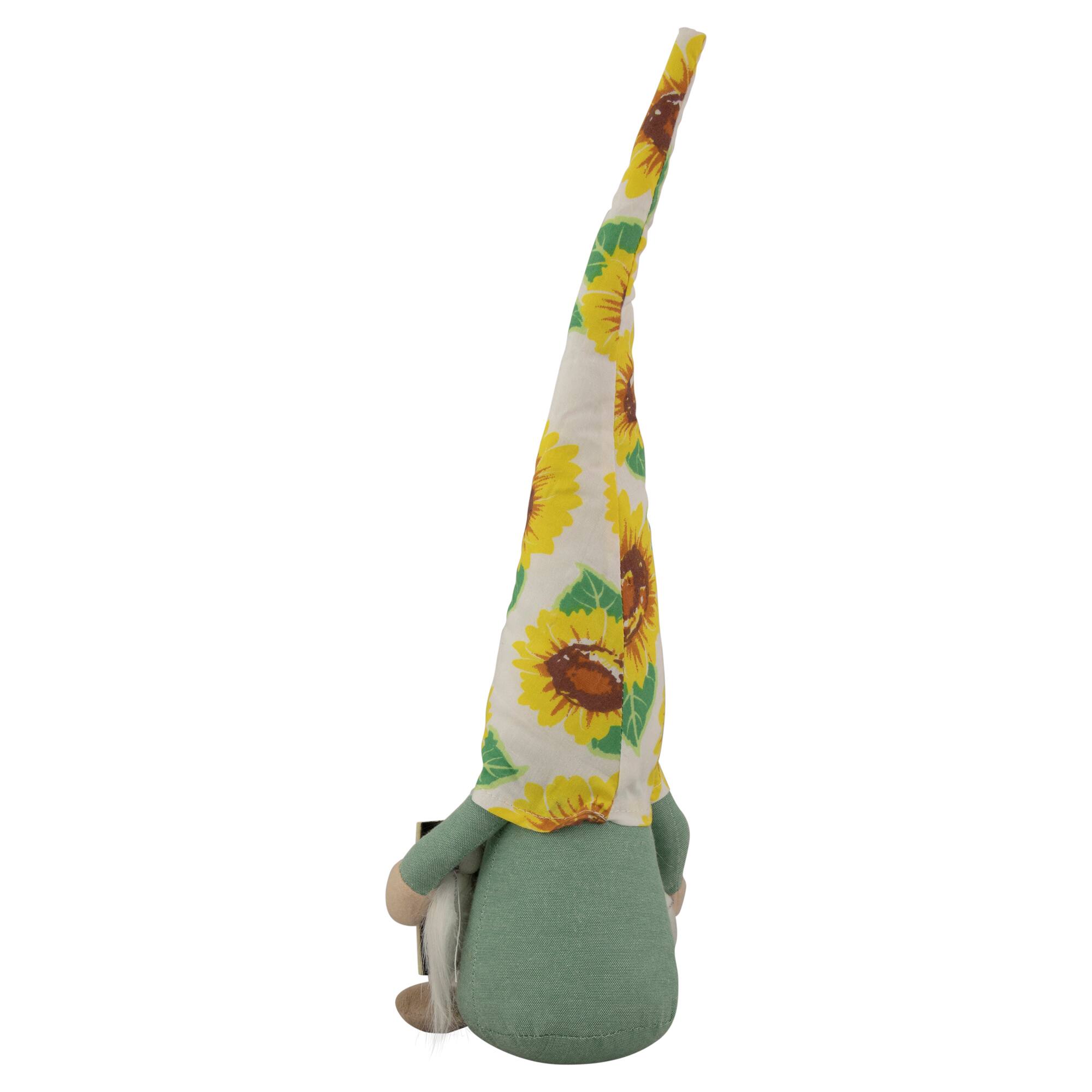 15.5" Welcome to Our Home Spring Gnome with Sunflower Hat