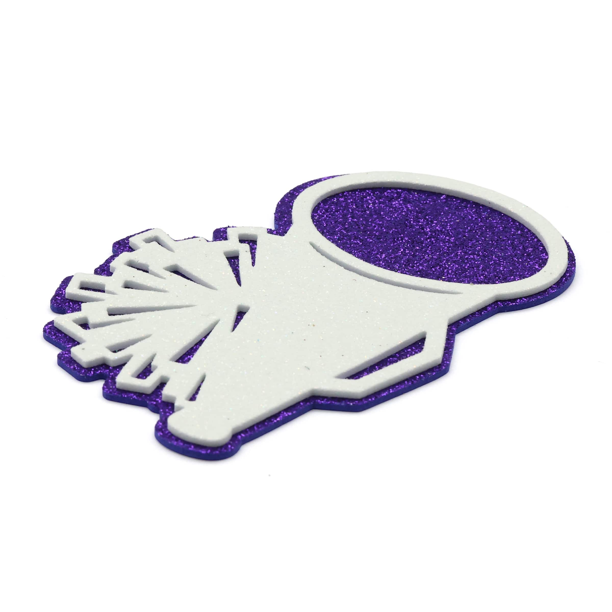 Glitter Megaphone Foam Sticker by Celebrate It