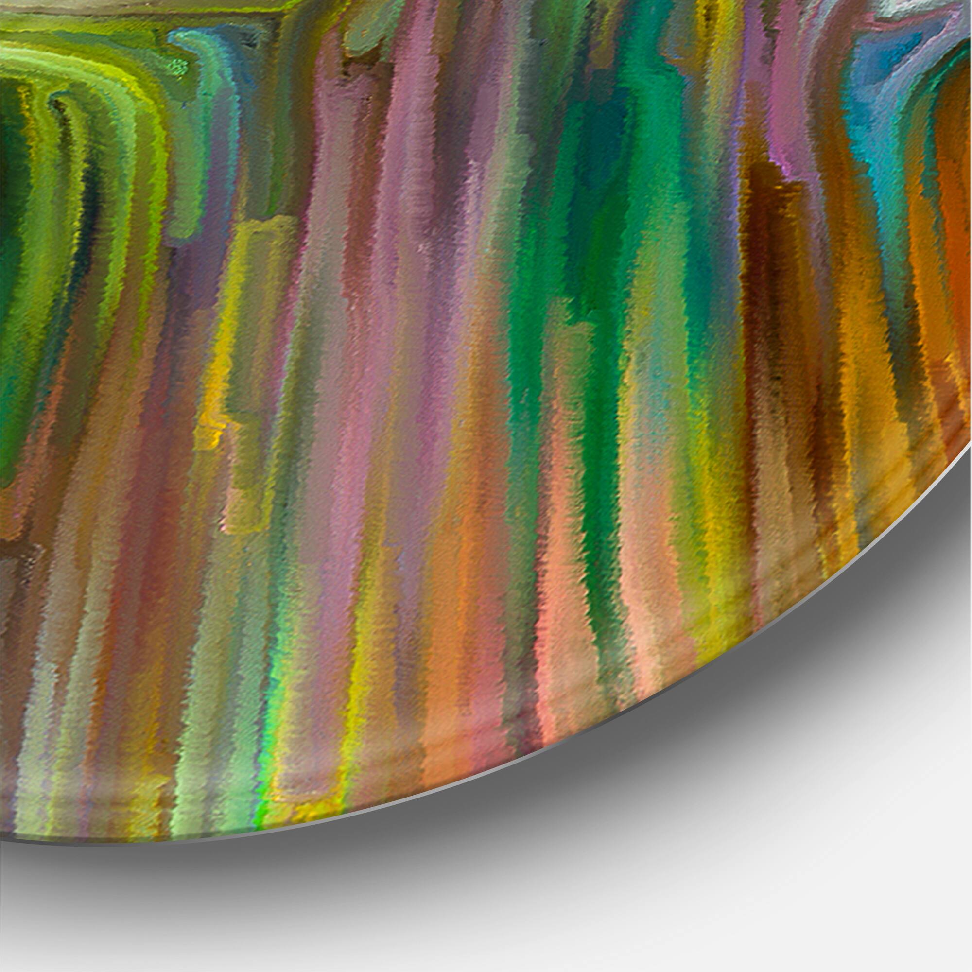 Designart - Colour Fusion I - Modern Metal Circle Wall Art