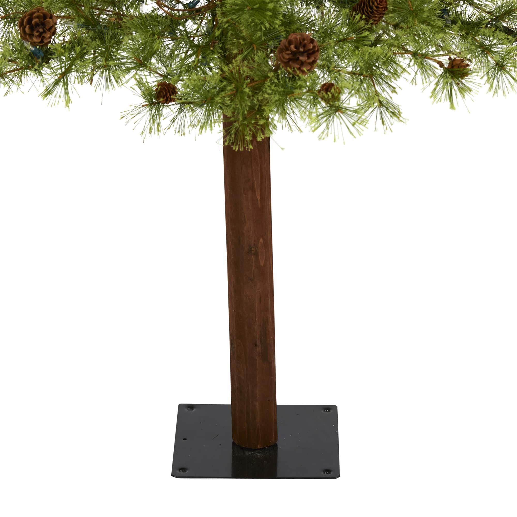 6ft. Pre-Lit Wyoming Alpine Artificial Christmas Tree, Clear LED Lights