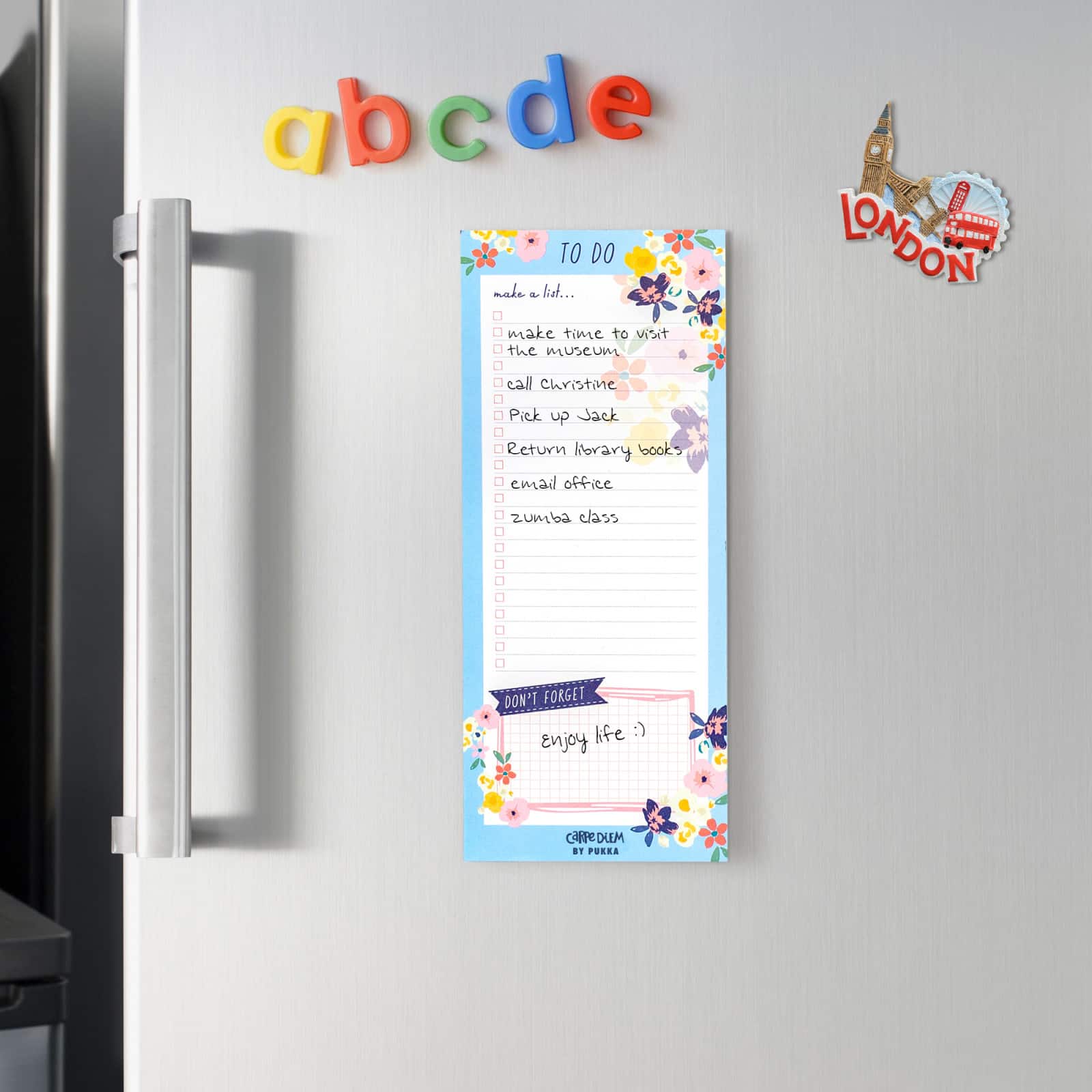 Pukka Pads Magnetic Ditzy Floral To Do List Notepads, 6ct.