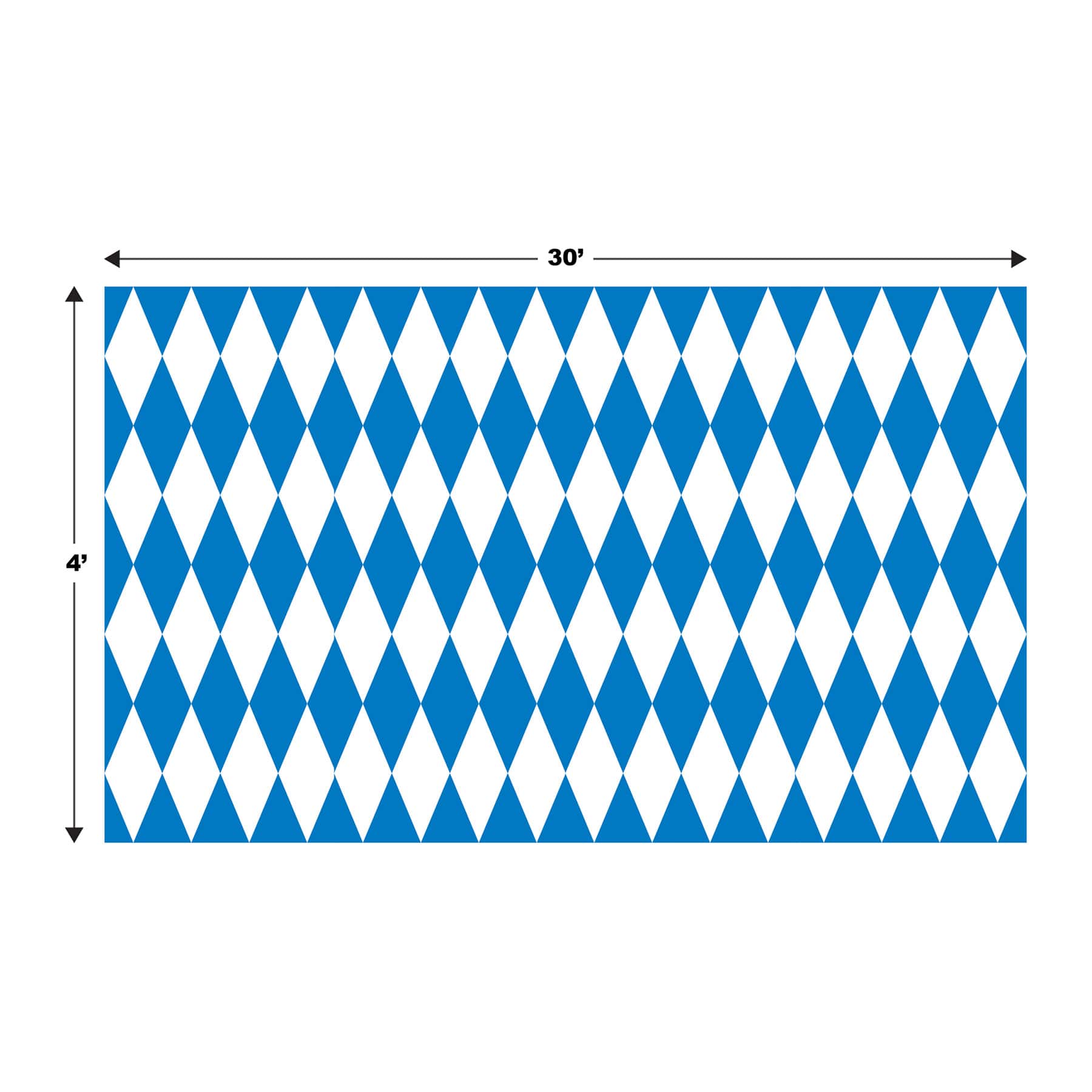 Beistle 30ft. Blue and White Oktoberfest Backdrop