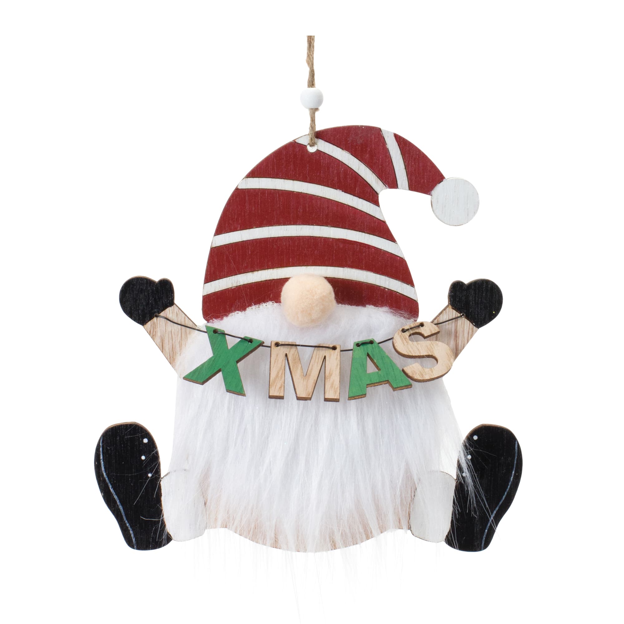 12ct. Wood Gnome Ornaments