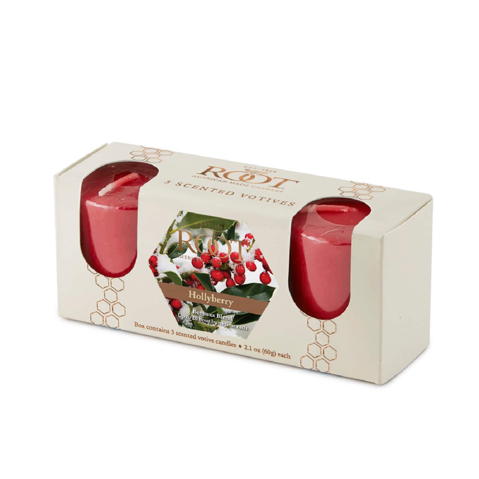 Root Candles Scented 20 Hour Beeswax Blend Votive Candles Gift Box in Hollyberry | Michaels®