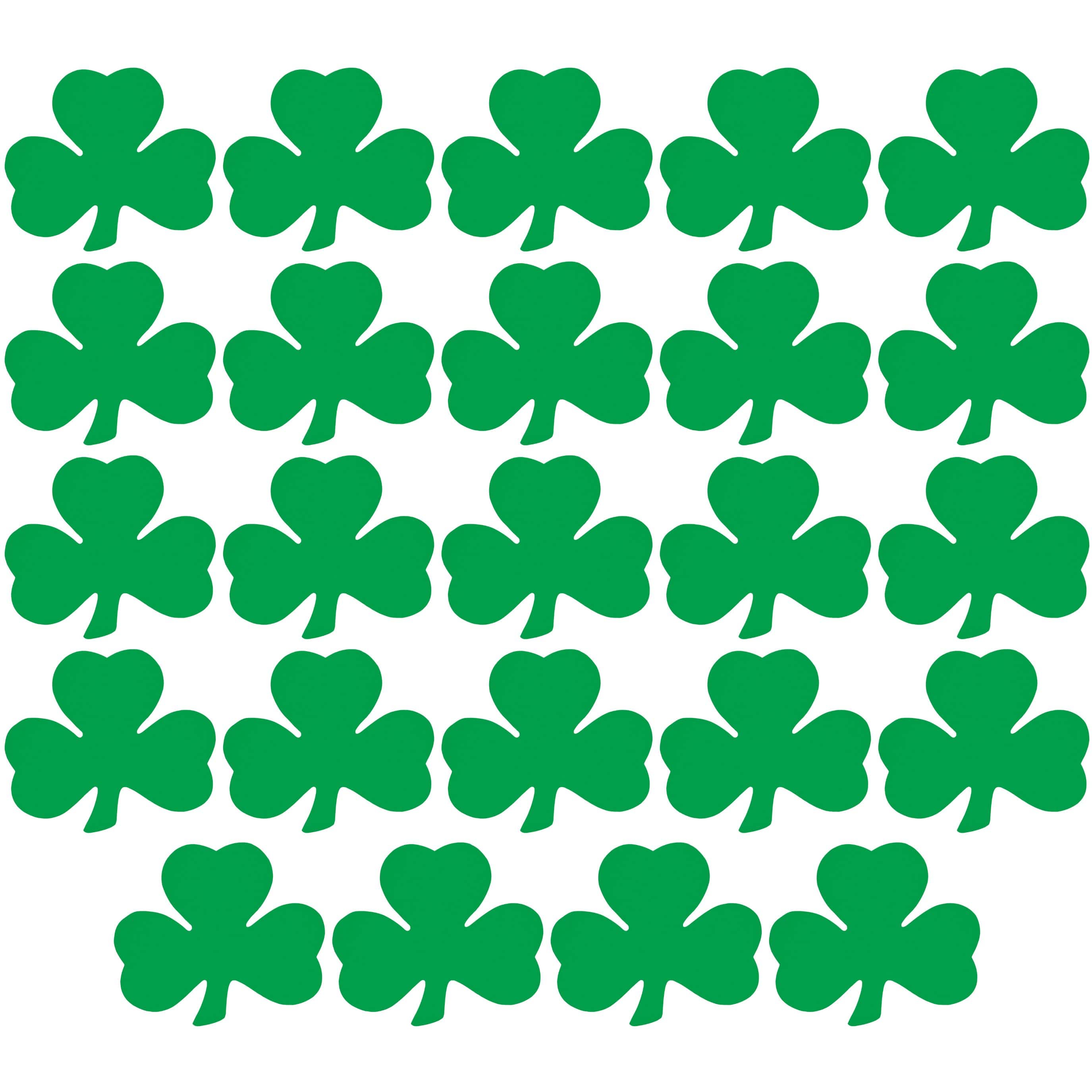 Beistle 5" Printed Shamrock Cutouts, 24ct.