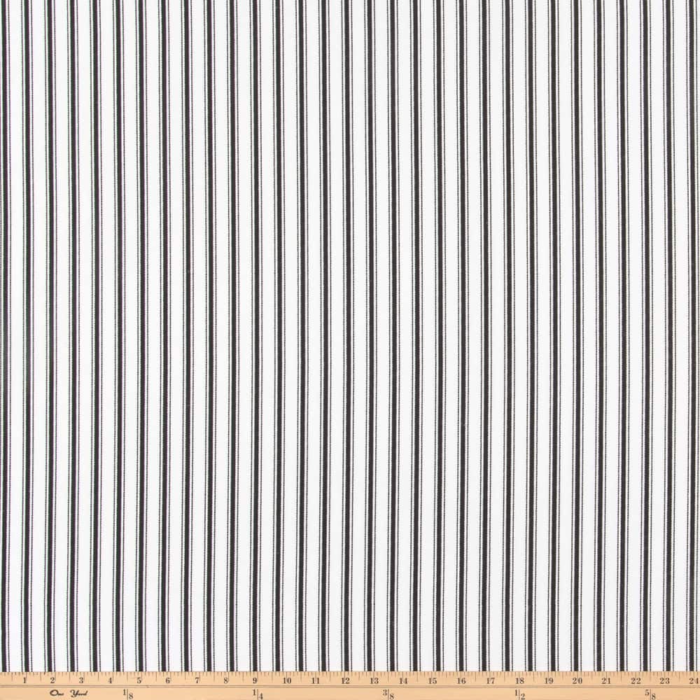 Premier Prints Ticking Black Cotton Fabric