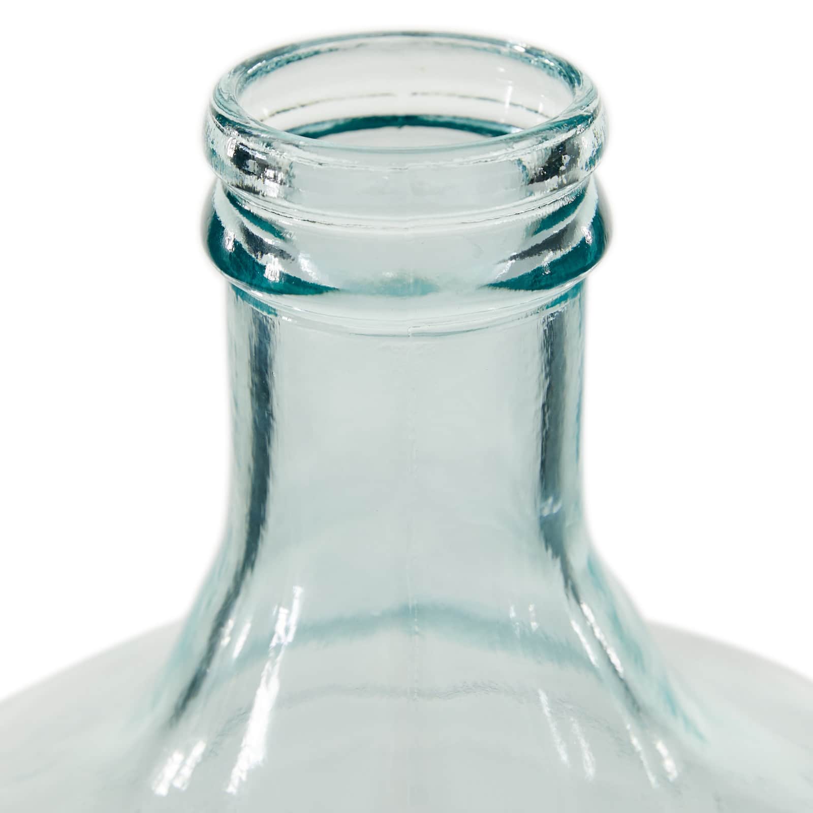 17" Blue Glass Farmhouse Vase