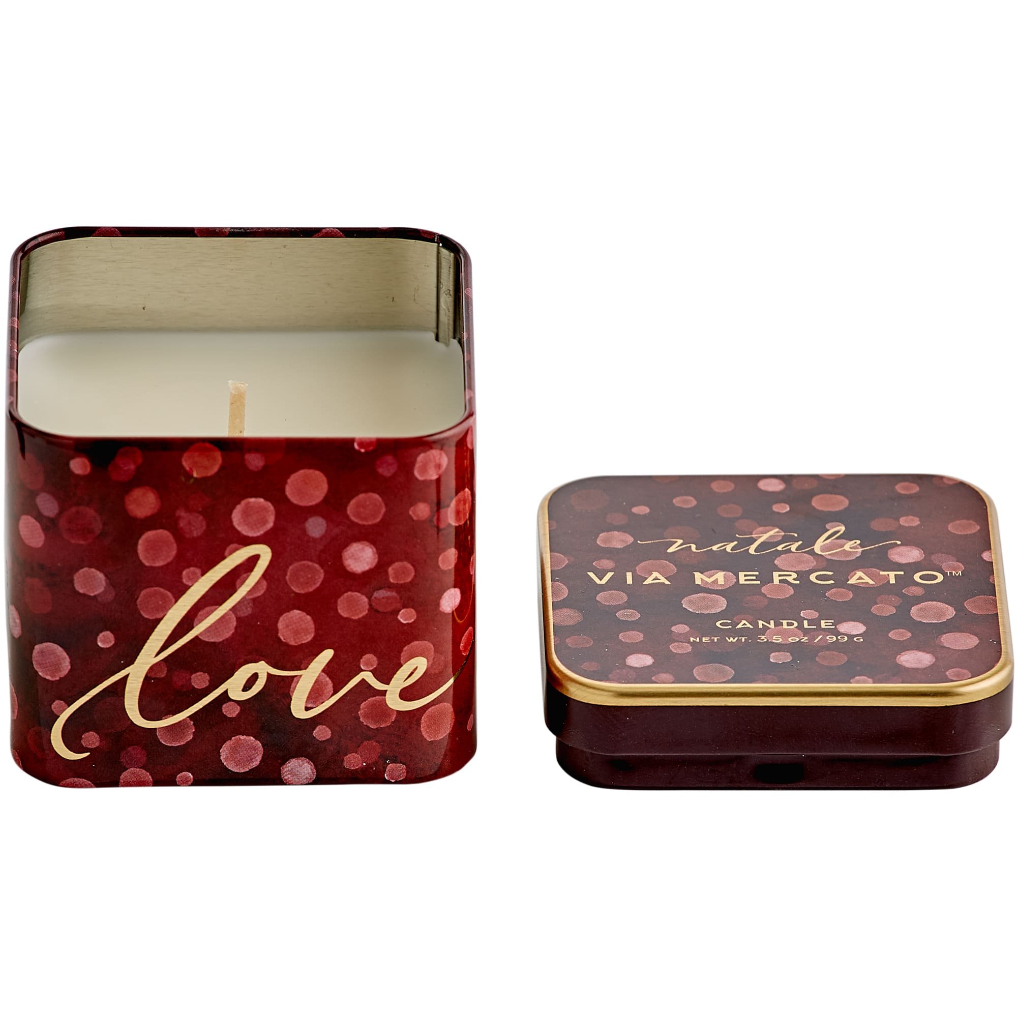 European Soaps Natale Square Jar Candle
