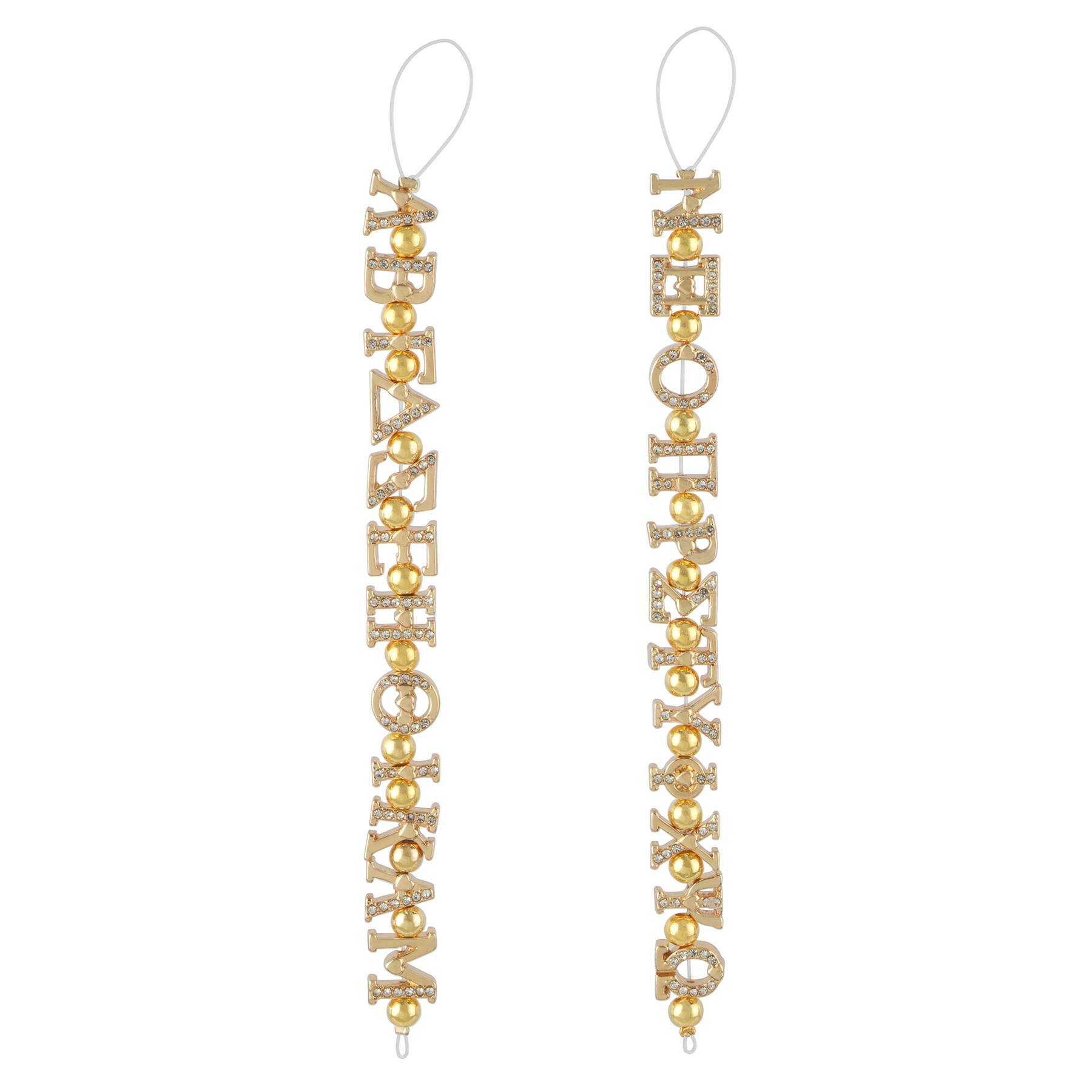 9mm Crystal-Studded Metal Greek Alphabet Beads, 24ct. by Bead Landing™