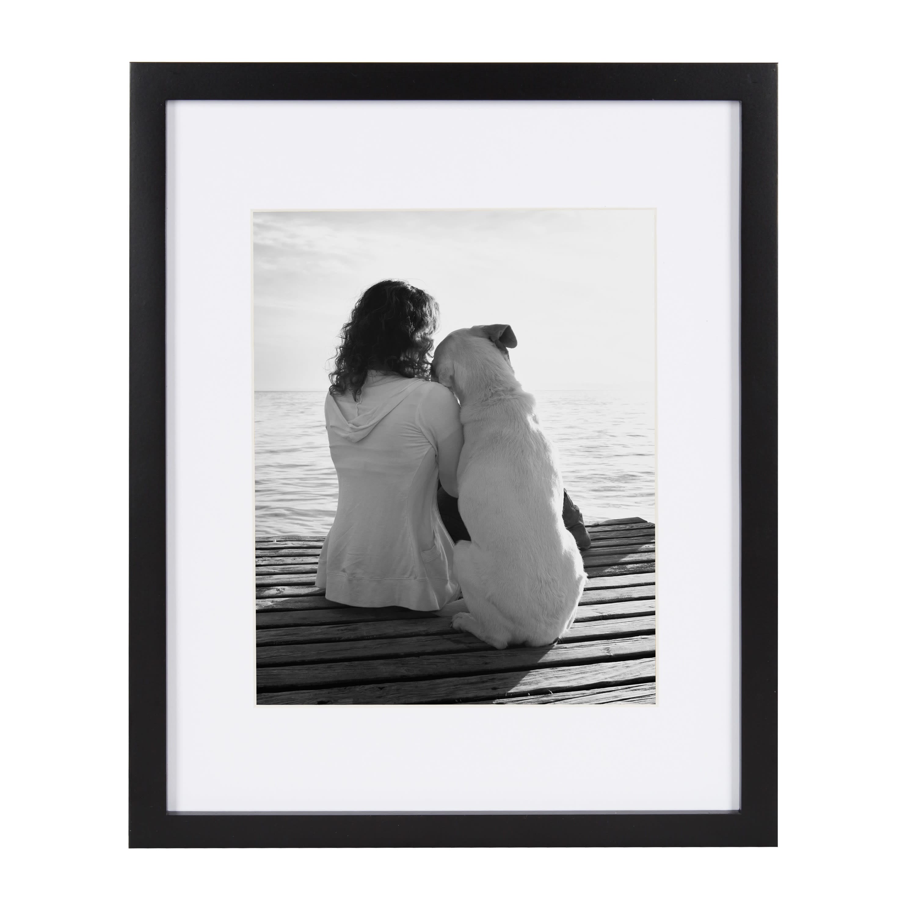 Kate and Laurel 11" x 14" Gallery Picture Wood Frame 8" x 10" with Mat
