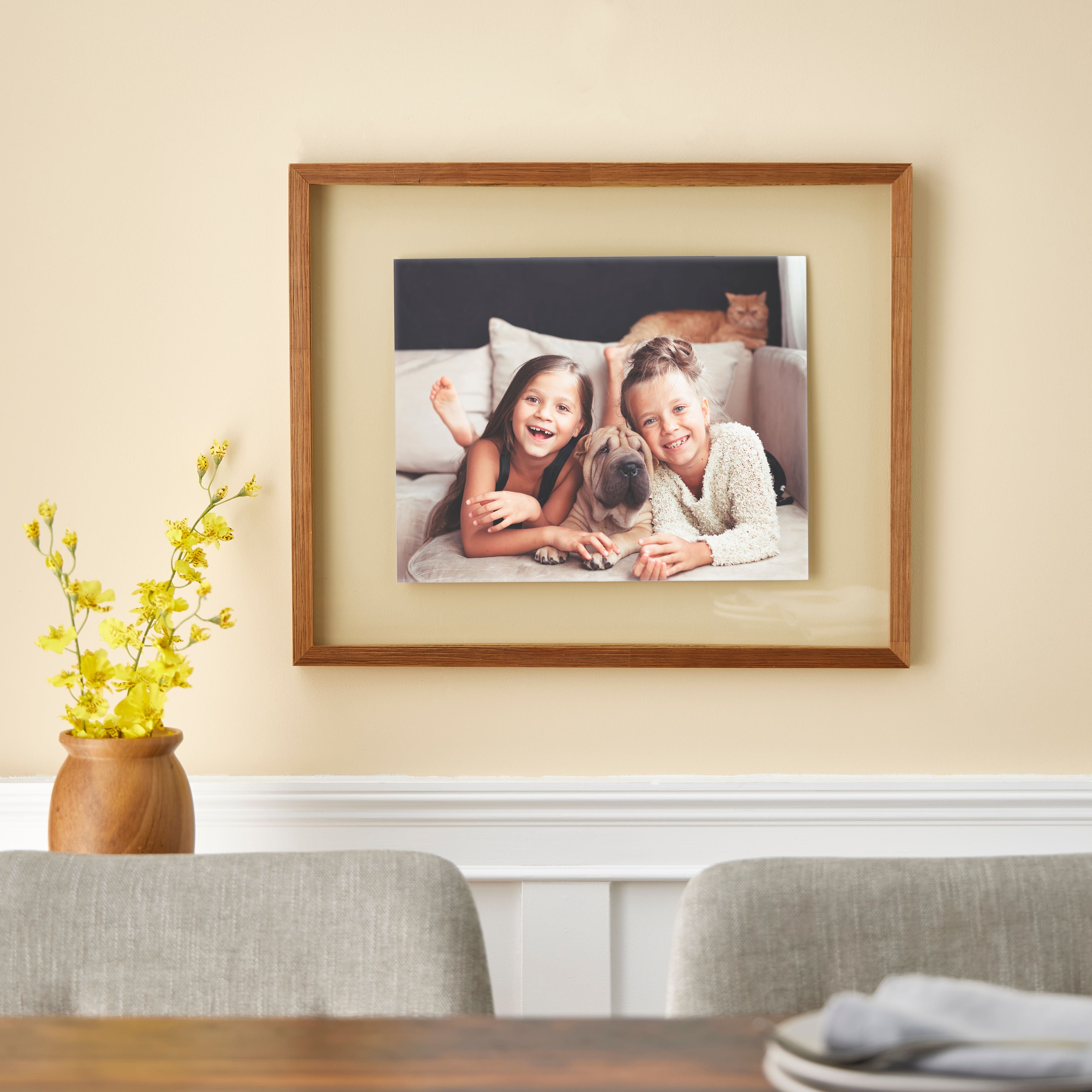 16" x 20" Walnut Float Frame by Studio Décor®