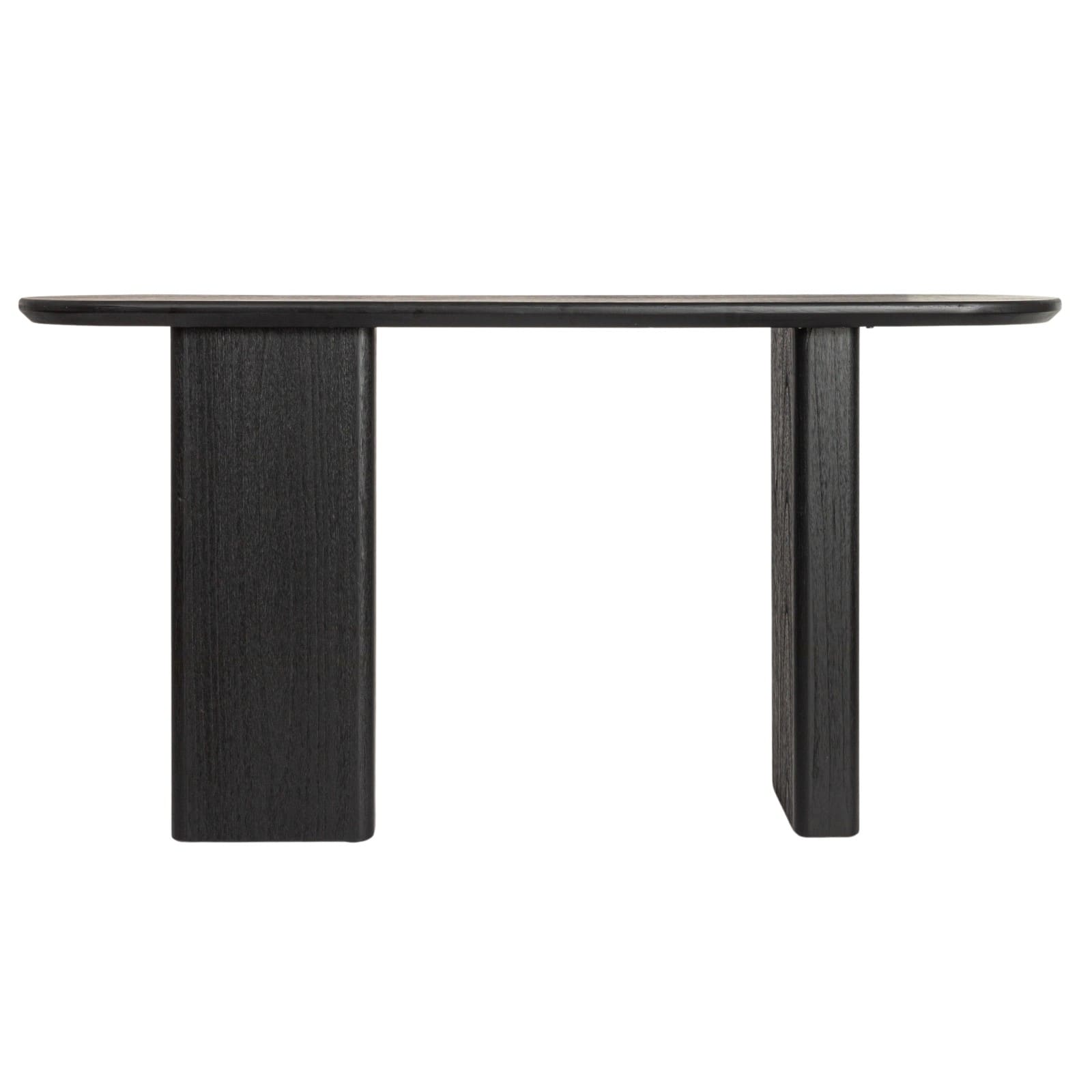 Hello Honey® Black Asymmetrical Fir Wood & Sycamore Wood Console Table