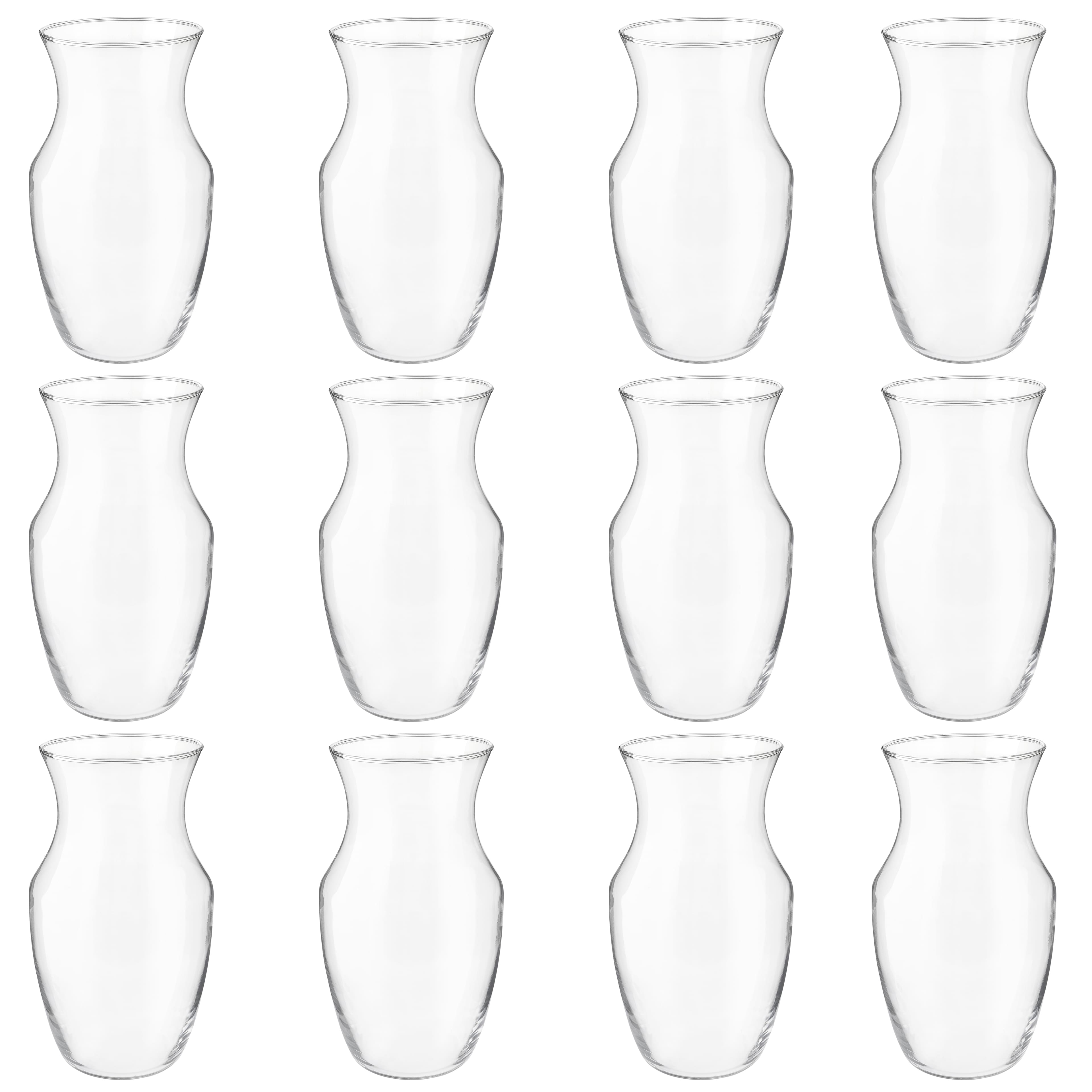 12 Pack: 9" Glass Rose Vase by Ashland®