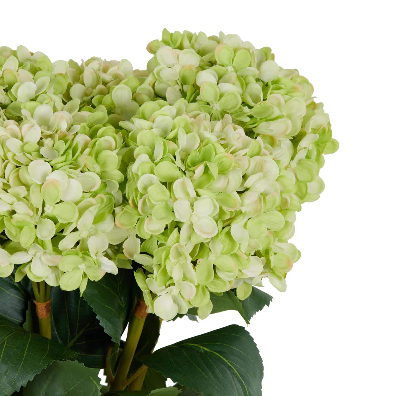 33" Green Hydrangea Artificial Flower Stem