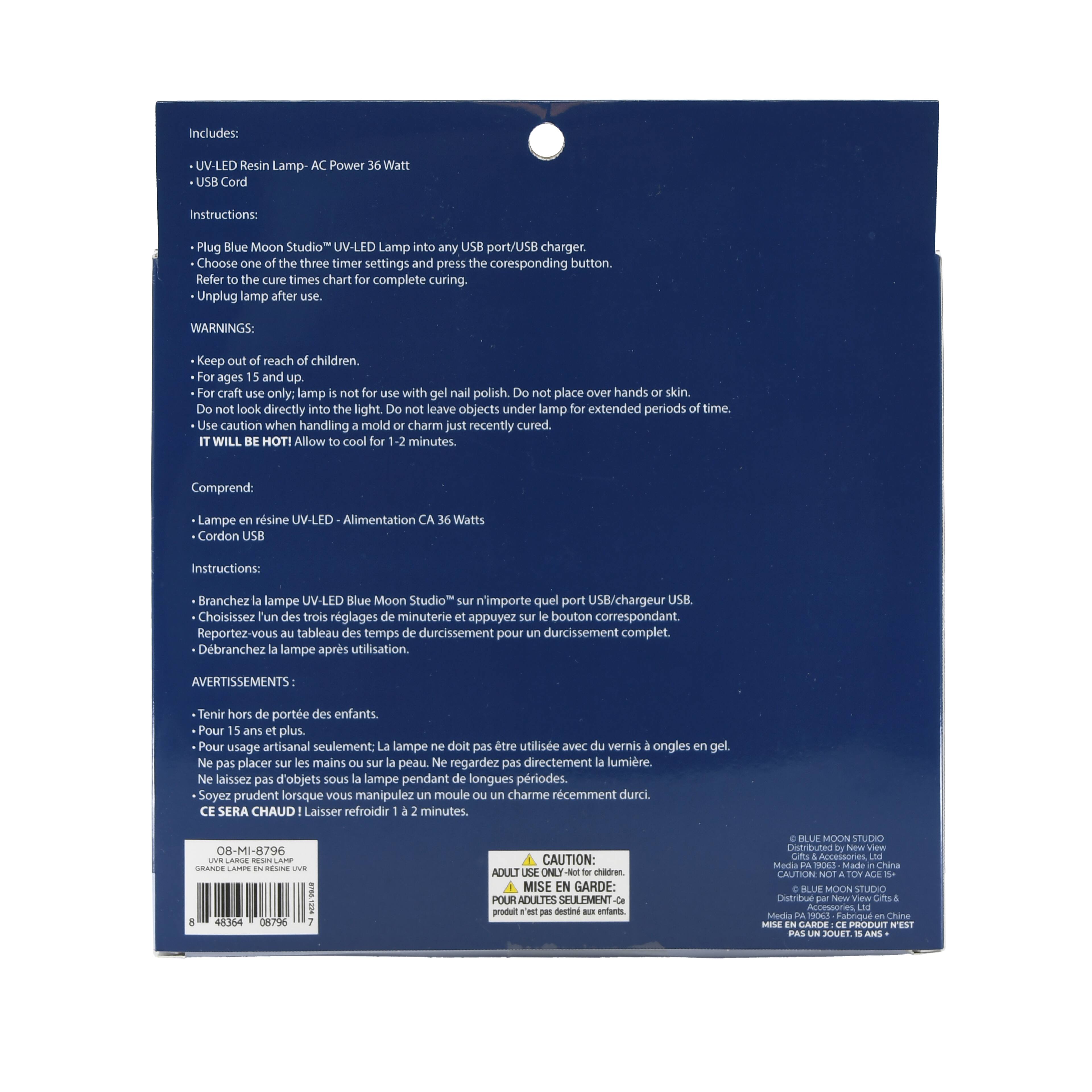 Grande lampe UV à DEL pour résine UV UV Création Résine de Blue Moon Studio