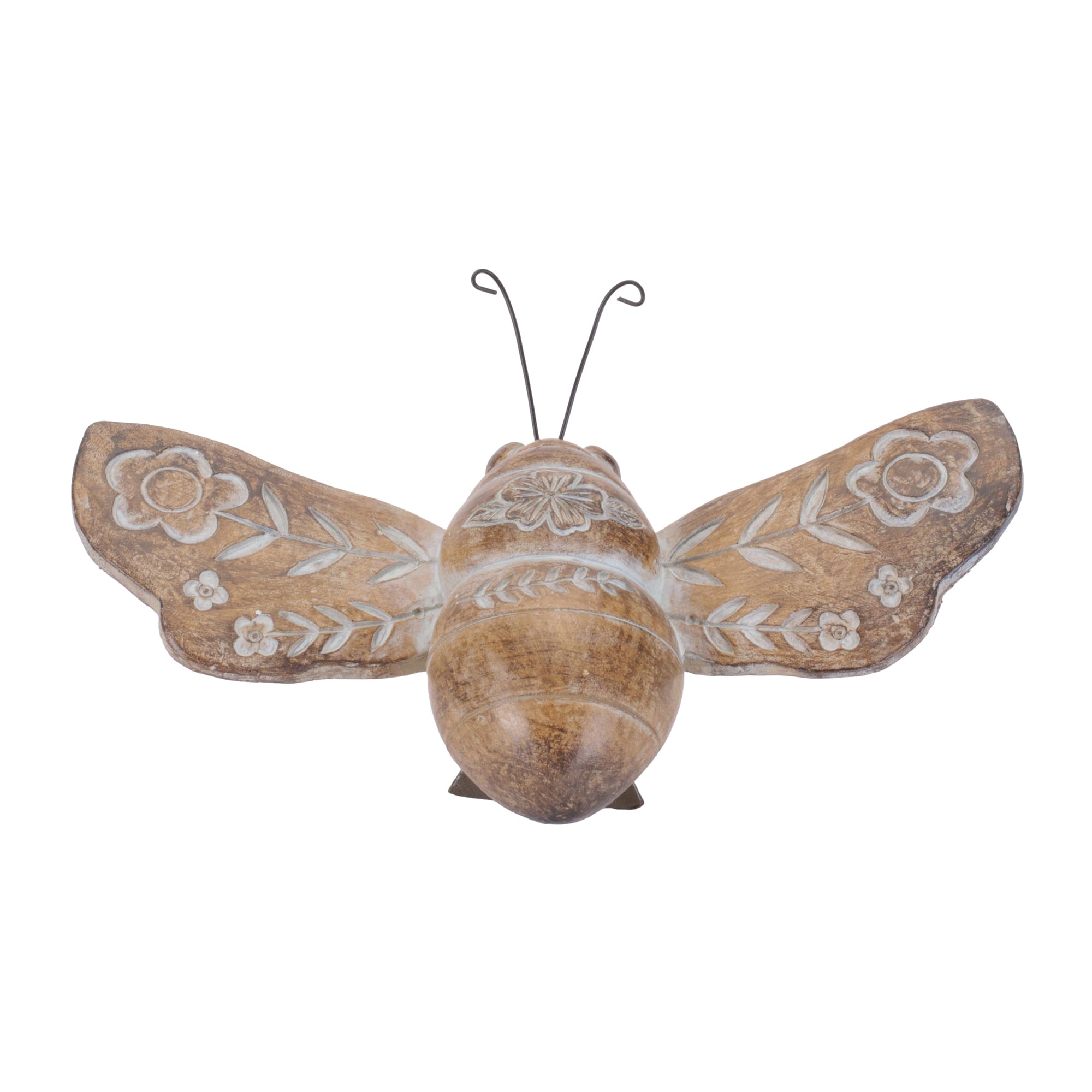 Melrose Floral Etched Insect Shelf Sitter Set