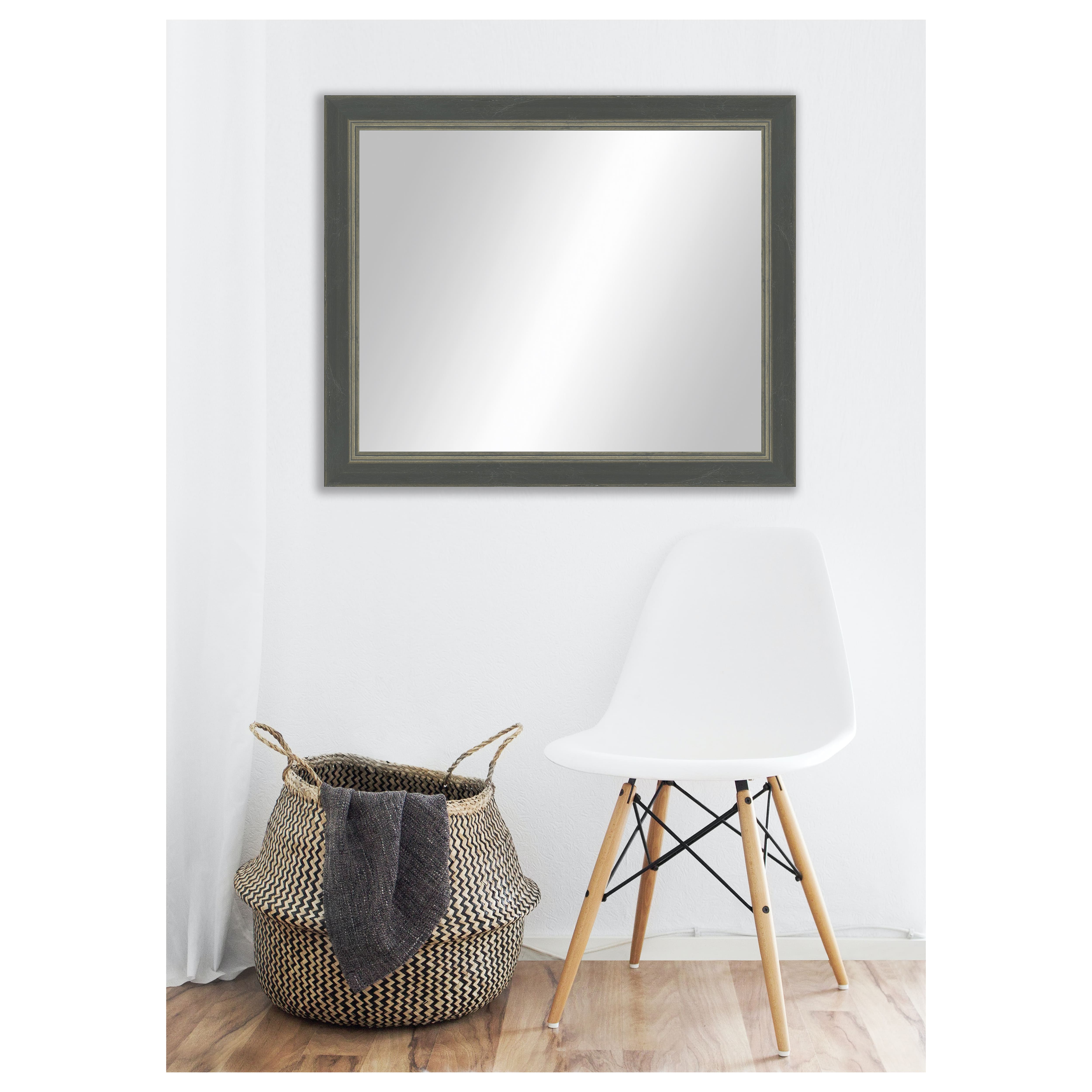 Timeless Frames® Dara Black & Silver 24" x 30" Framed Mirror