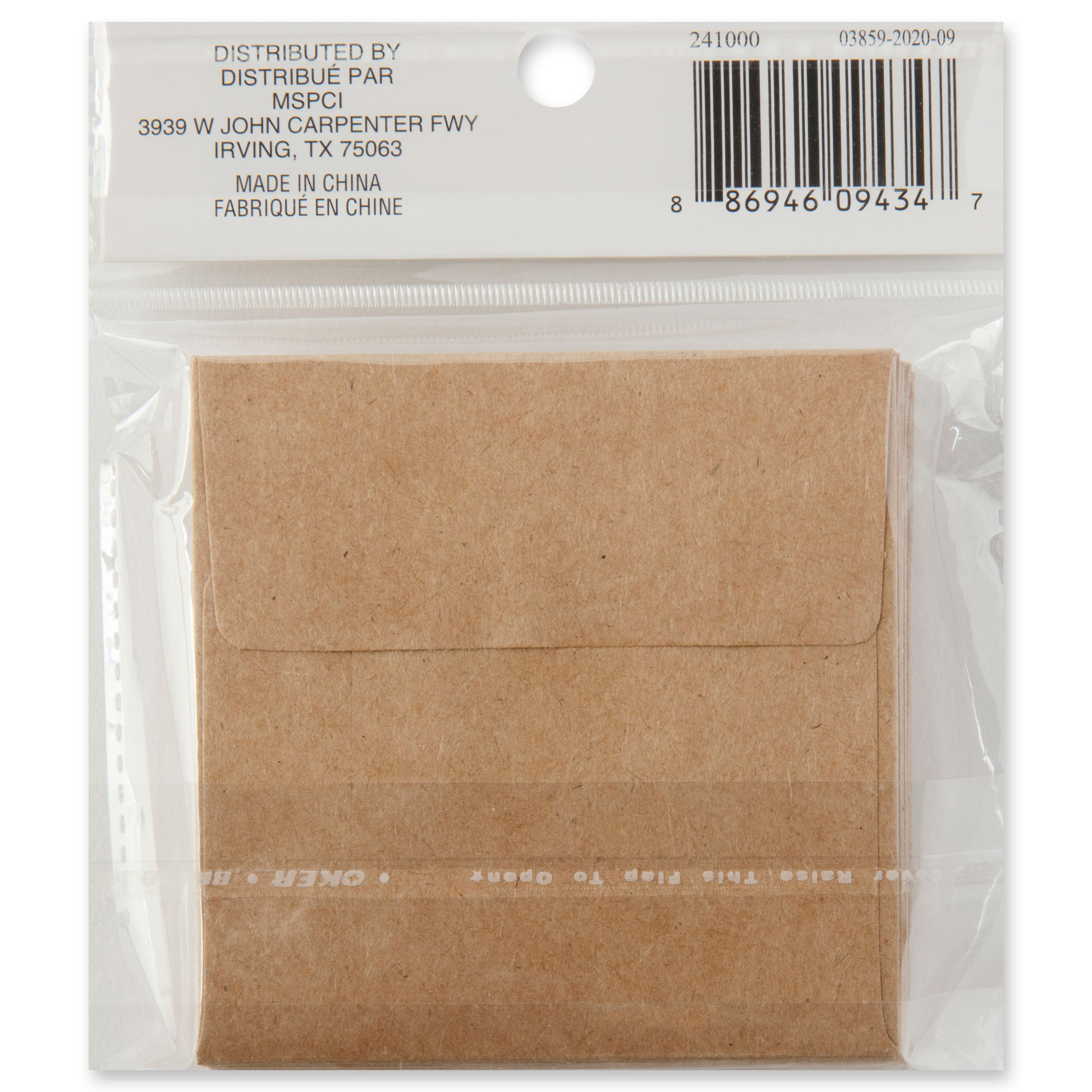 Kraft Blank Envelope by Recollections™, 3.25" x 3.25"