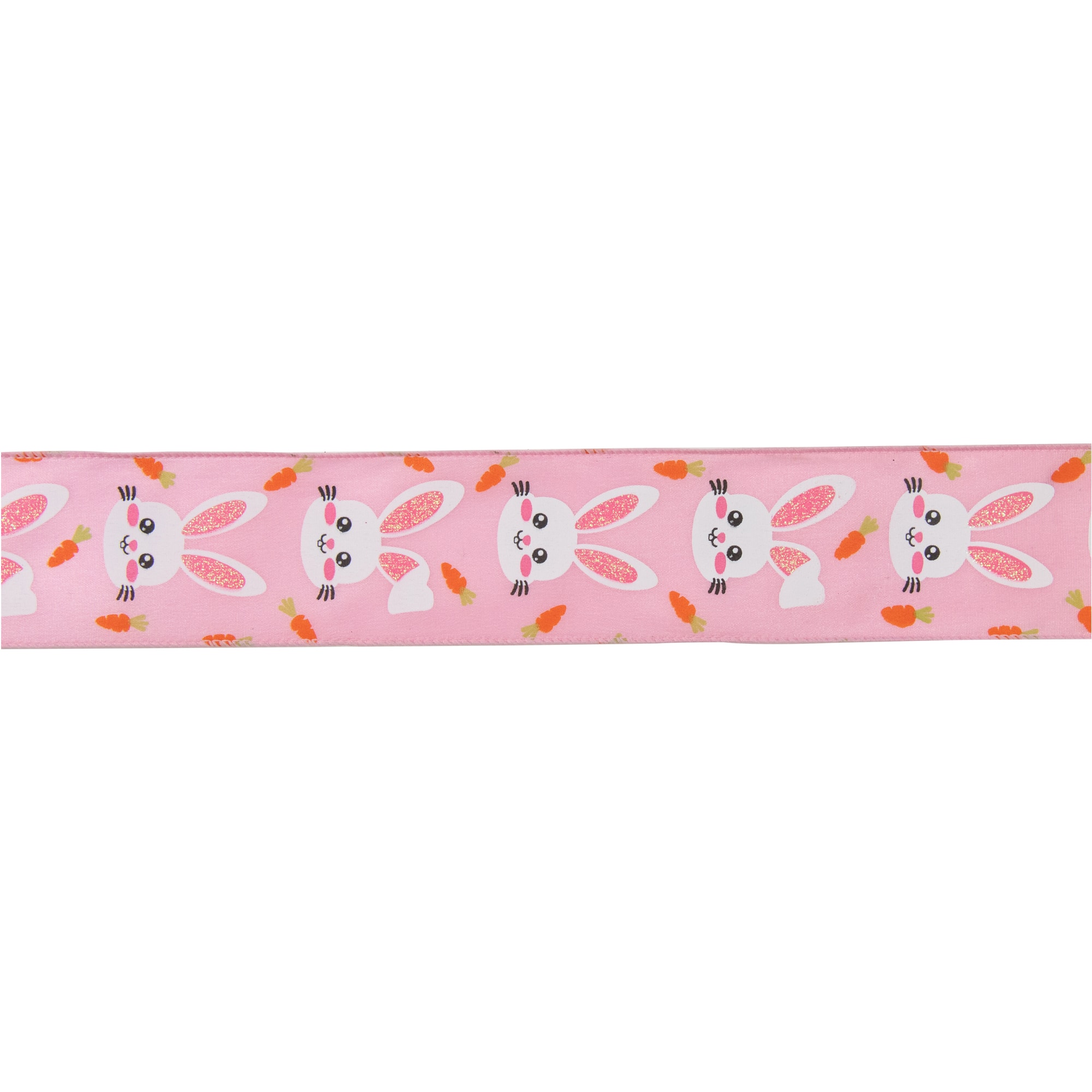 2.5" x 10yd. Easter Bunny Design Wired Spring Craft Ribbon