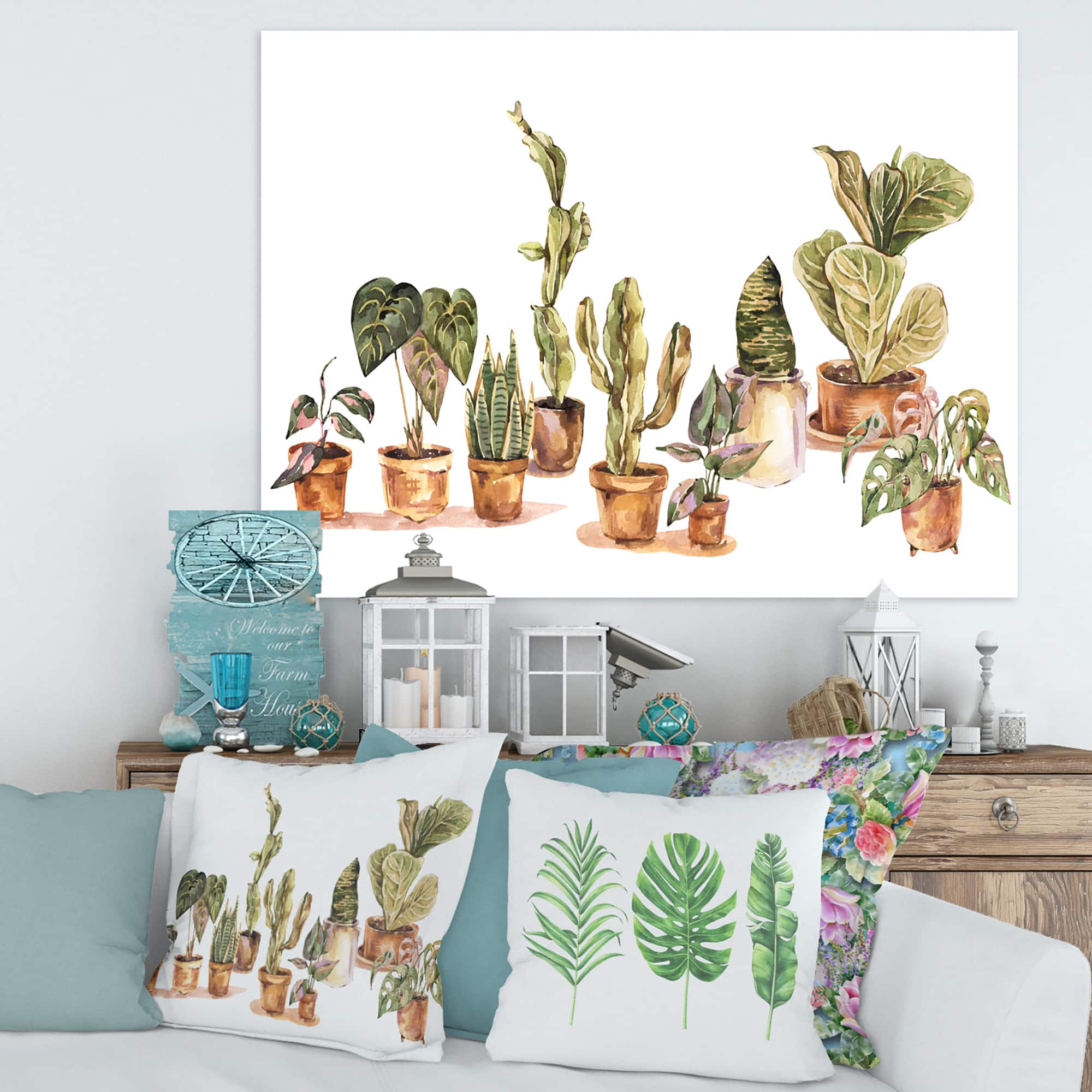 Designart - Indoor House Plants Urban Jungle I