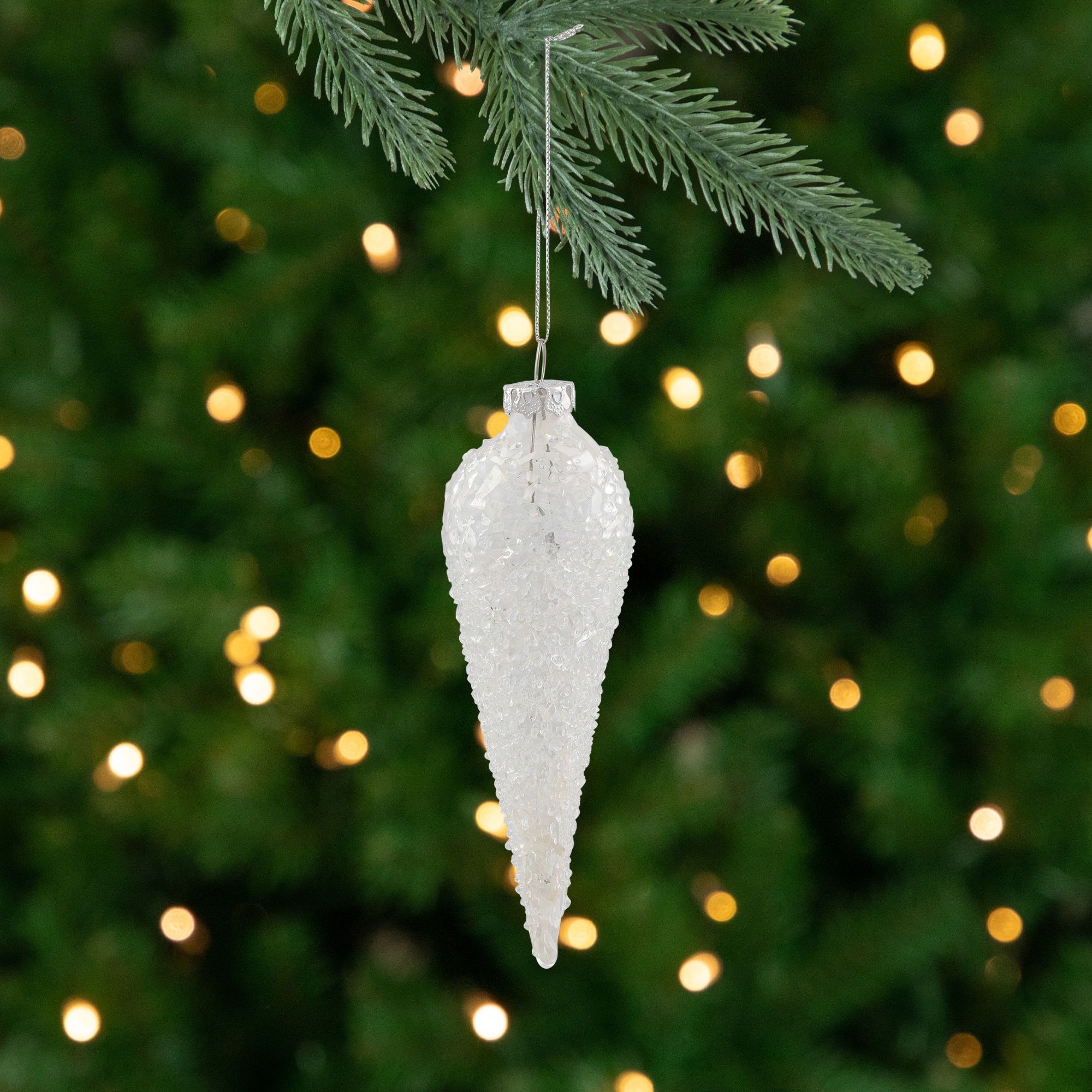 6.25" Clear Glass Winter Icicle Ornament By Northlight | Michaels®