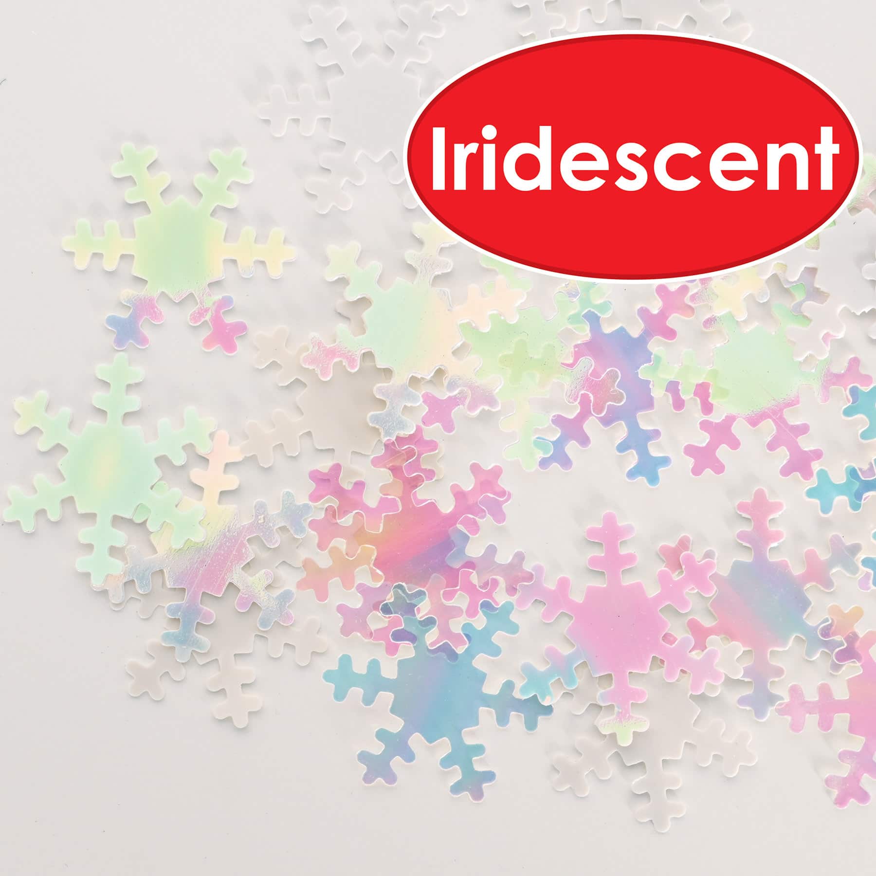 Beistle 1/2oz. Iridescent Snowflakes Confetti Packs, 3ct.