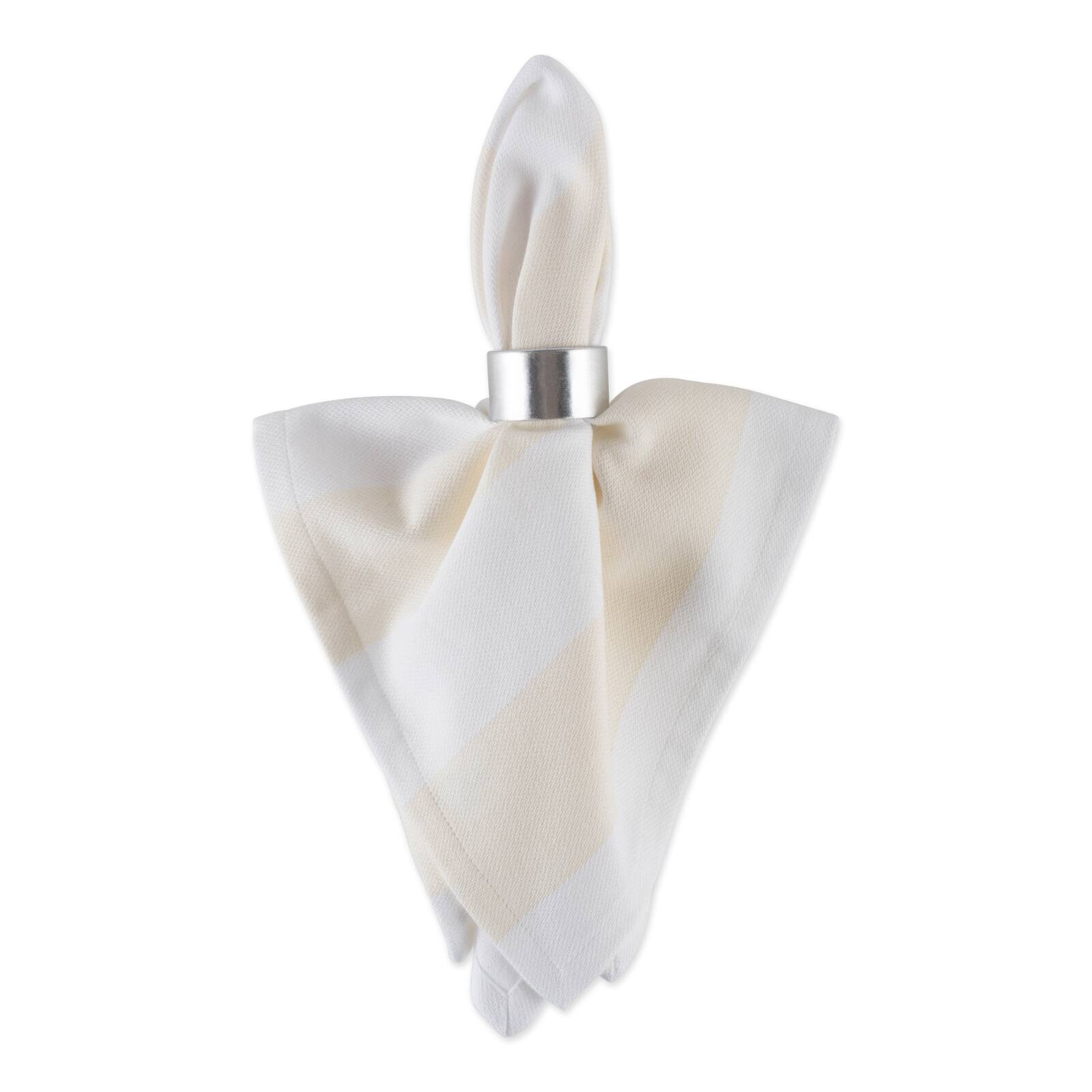 Natural/White Dobby Stripe Napkin, 6ct.