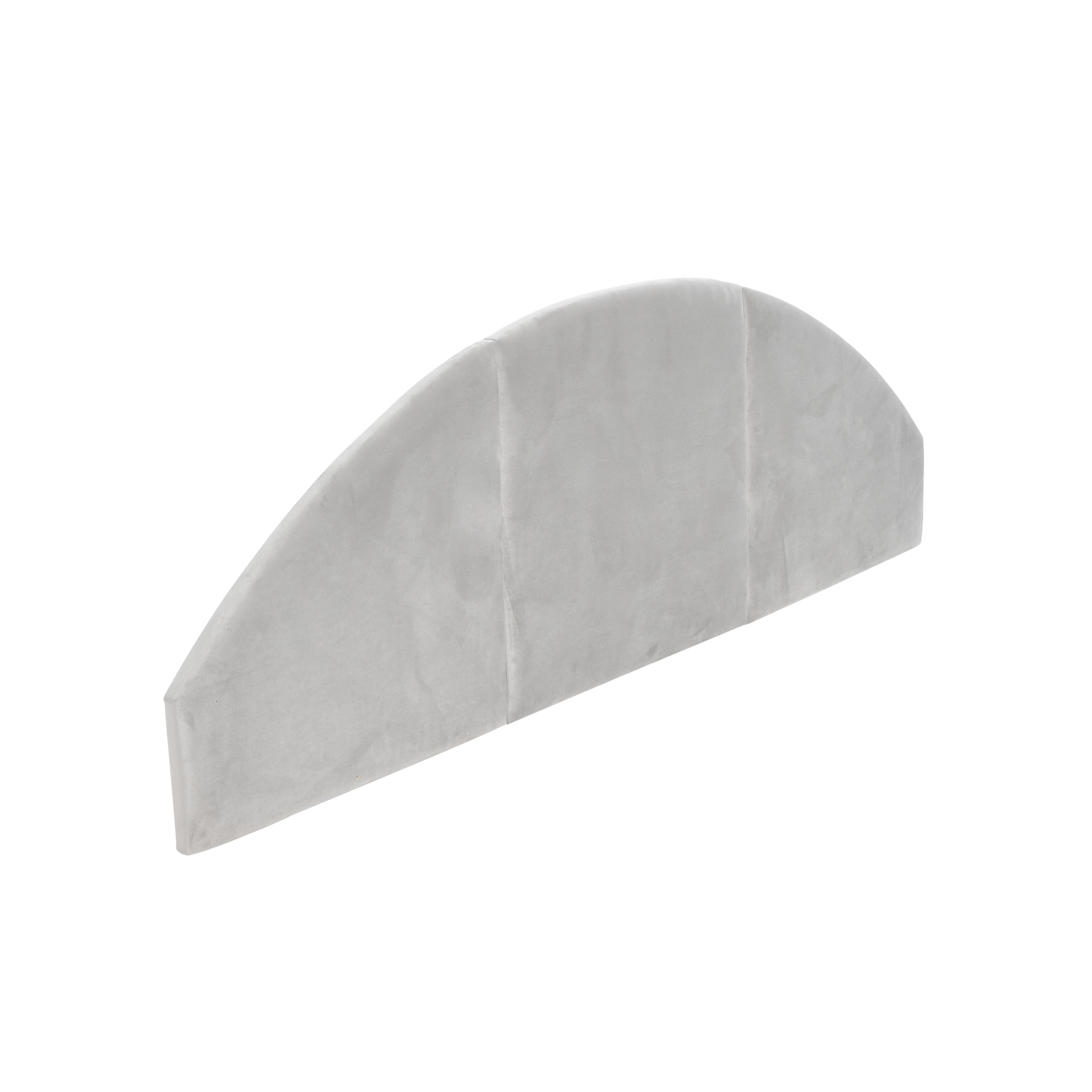 Hello Honey® NoSom Gray Upholstered Velvet Panel Arched Headboard, King