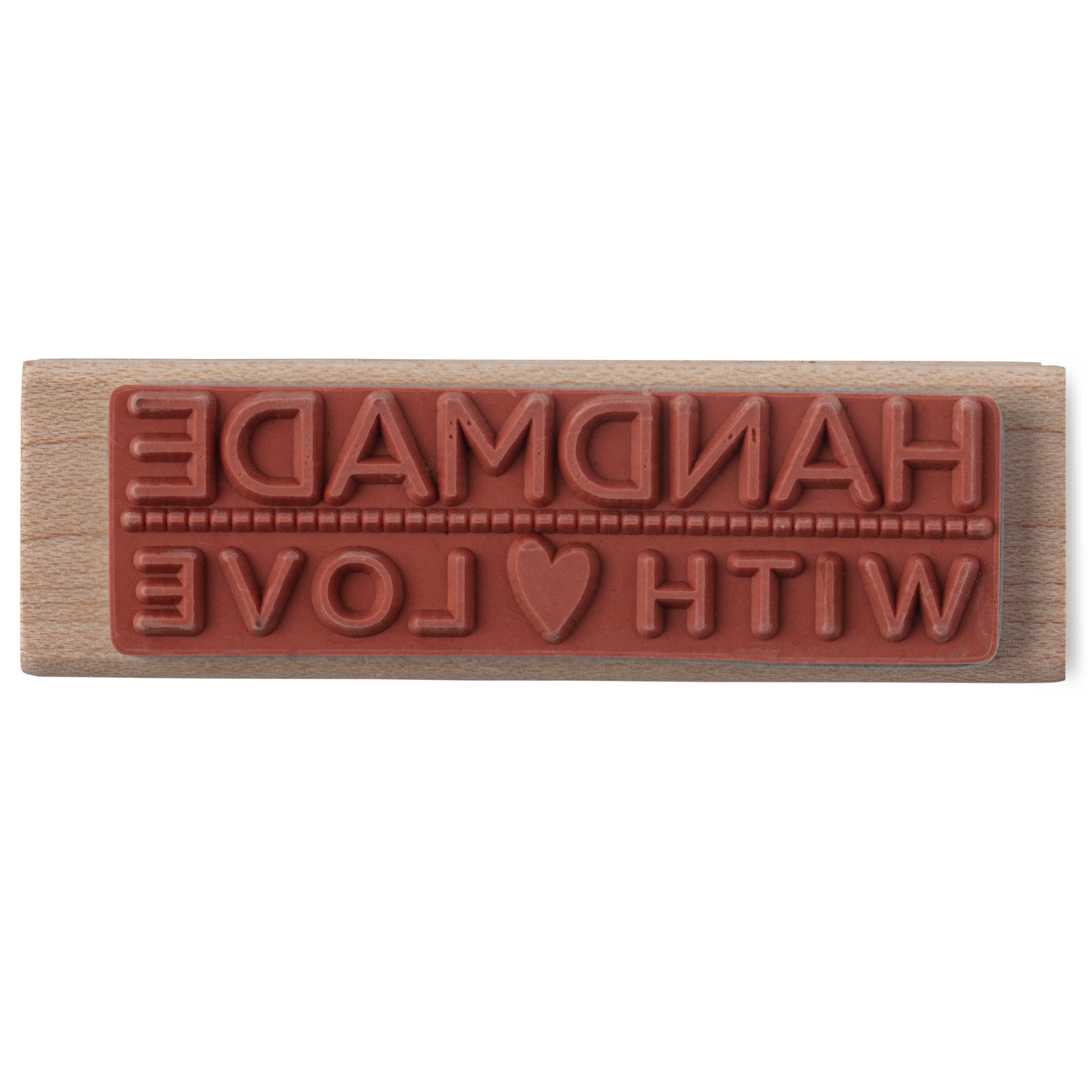 6 Pack: Hampton Art™ Handmade With Love Wood Stamp