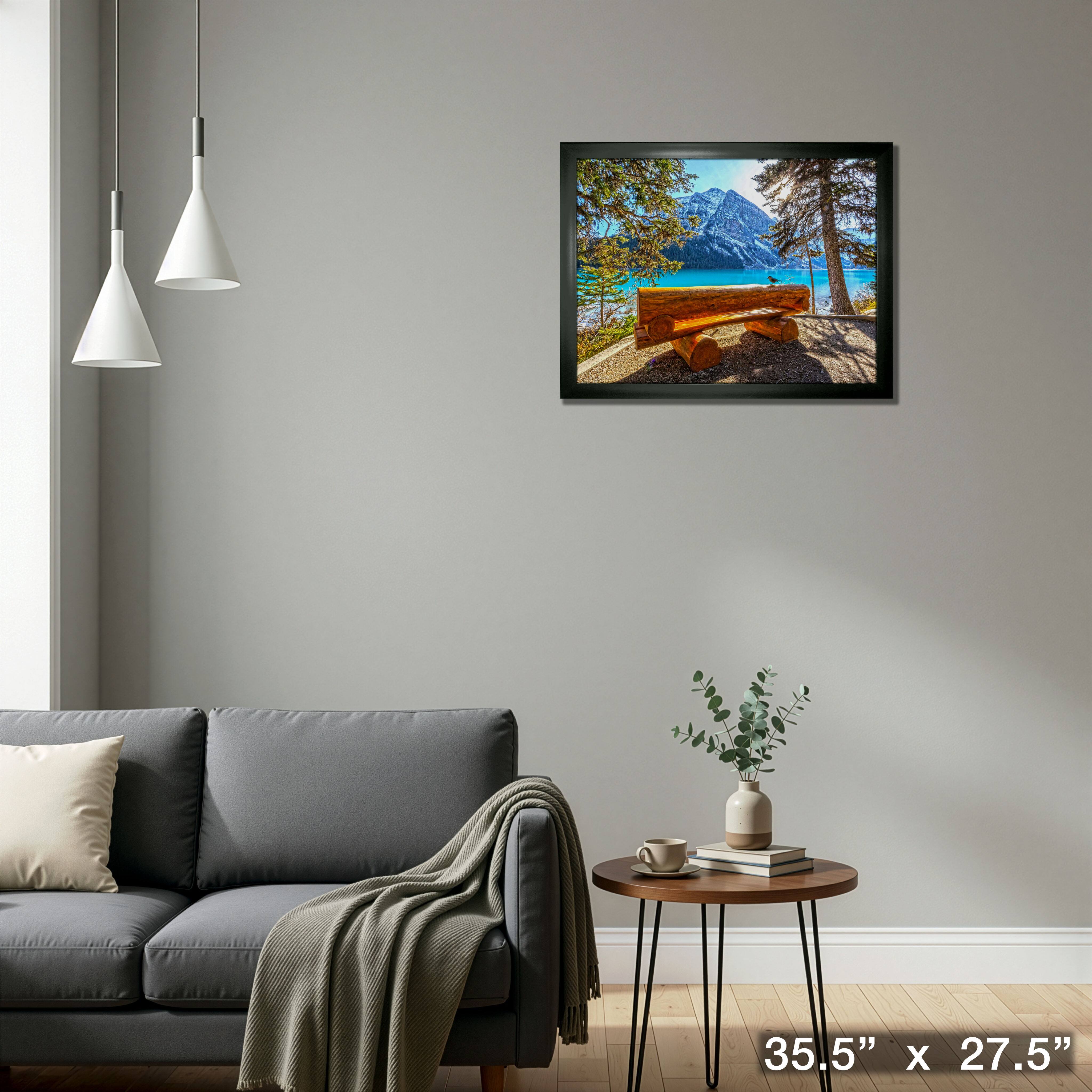 Banff National Park, Canada 24" x 32" Framed Canvas Nature View 35.5" x 27.5"
