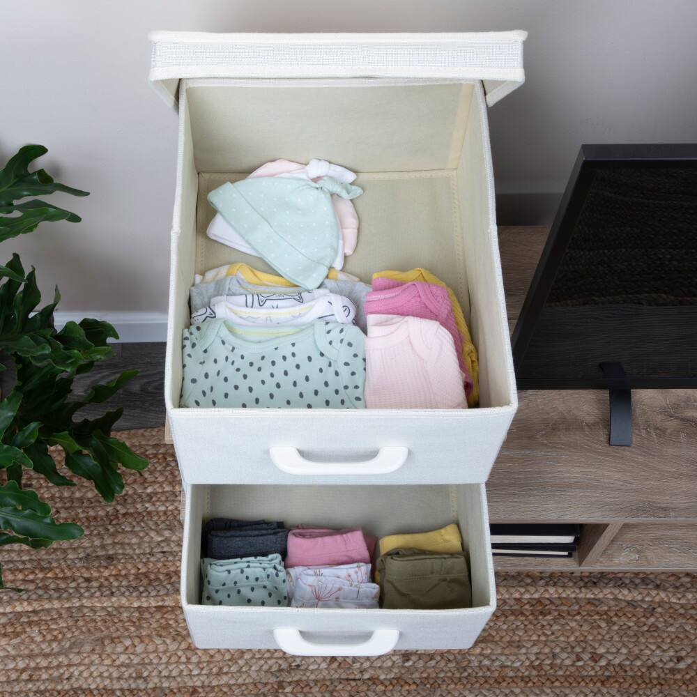 Household Essentials Stacking Storage Boxes Set