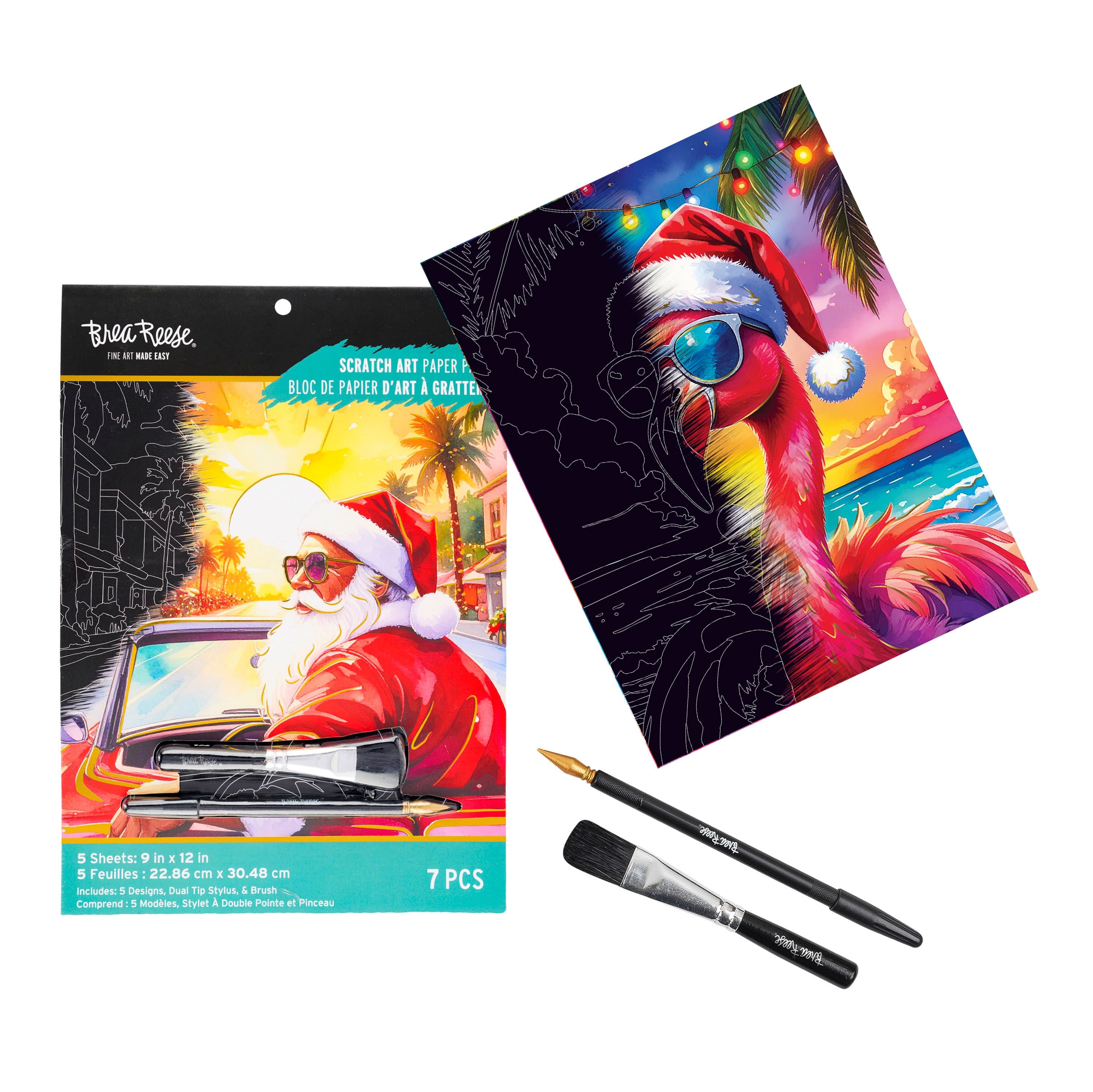 Brea Reese® 9" x 12" Warm Weather Holidays Scratch Art Paper Pad
