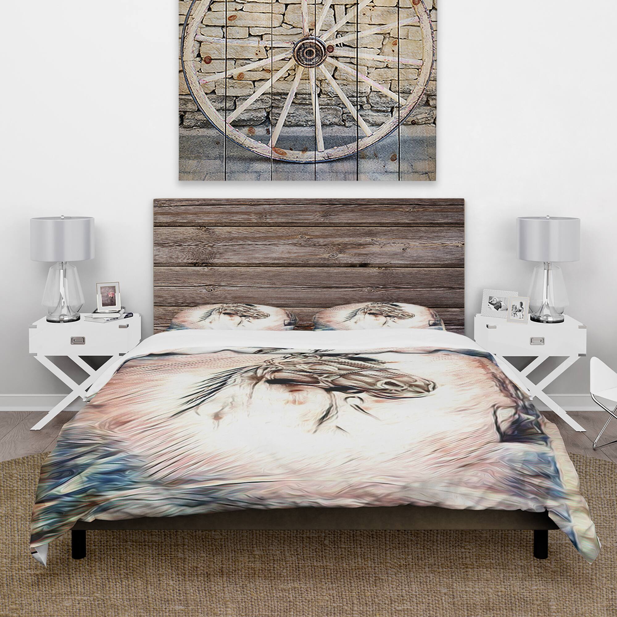 Designart 'Freehand Horse Farmhouse