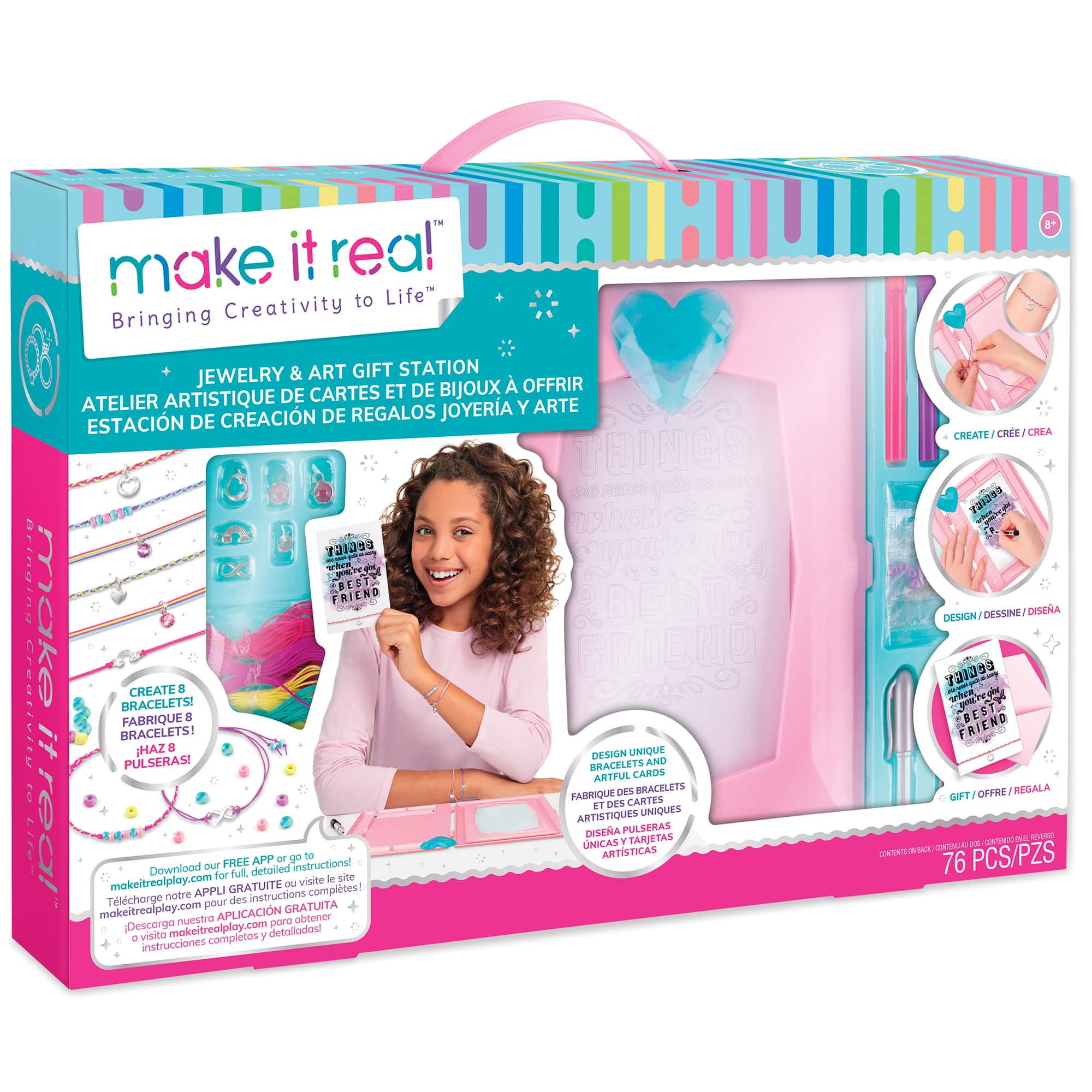 Make It Real DIY Jewelry & Art Gift Station Activity Kit