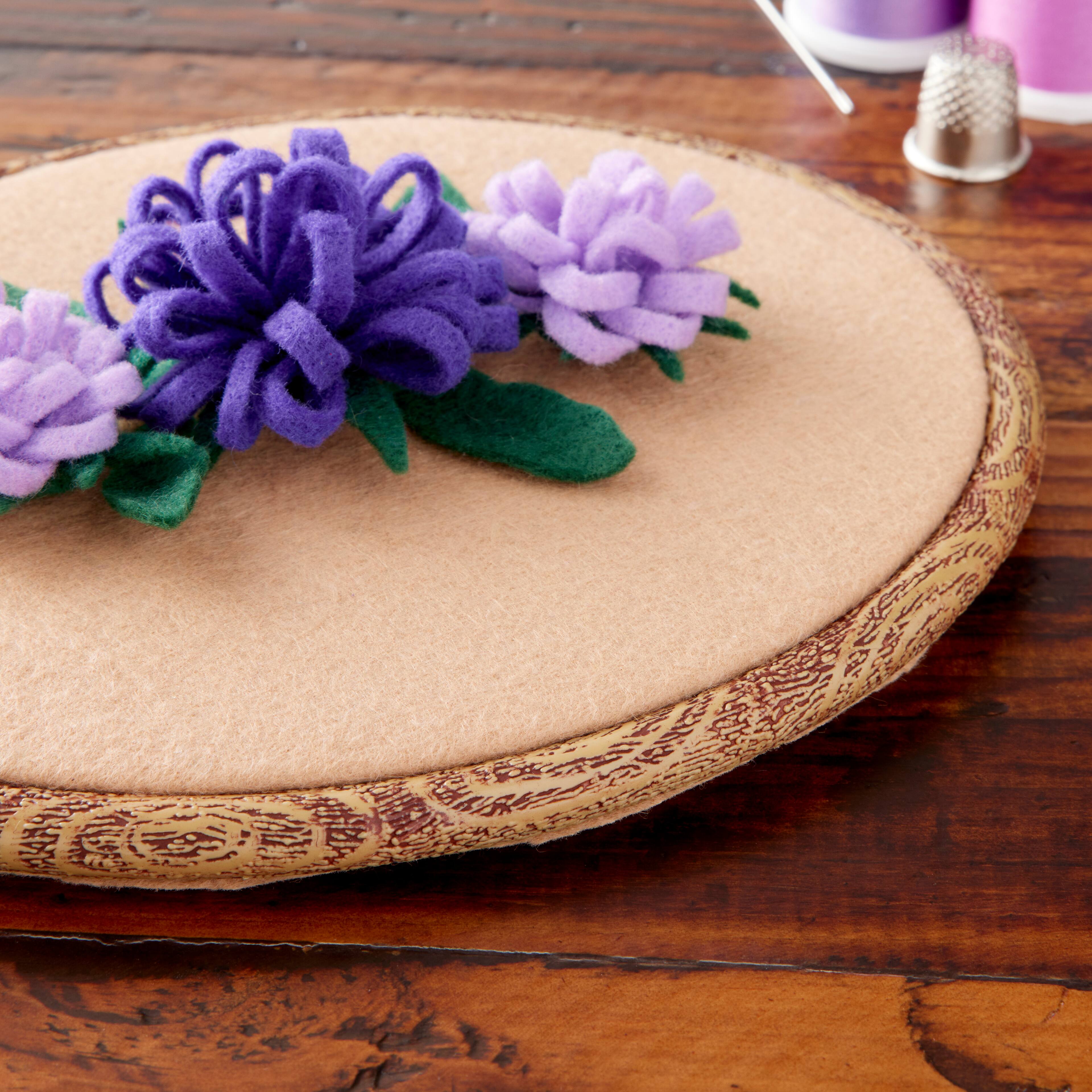 12 Pack: Anchor® 7.5" Faux Wood Oval Embroidery Hoop & Frame