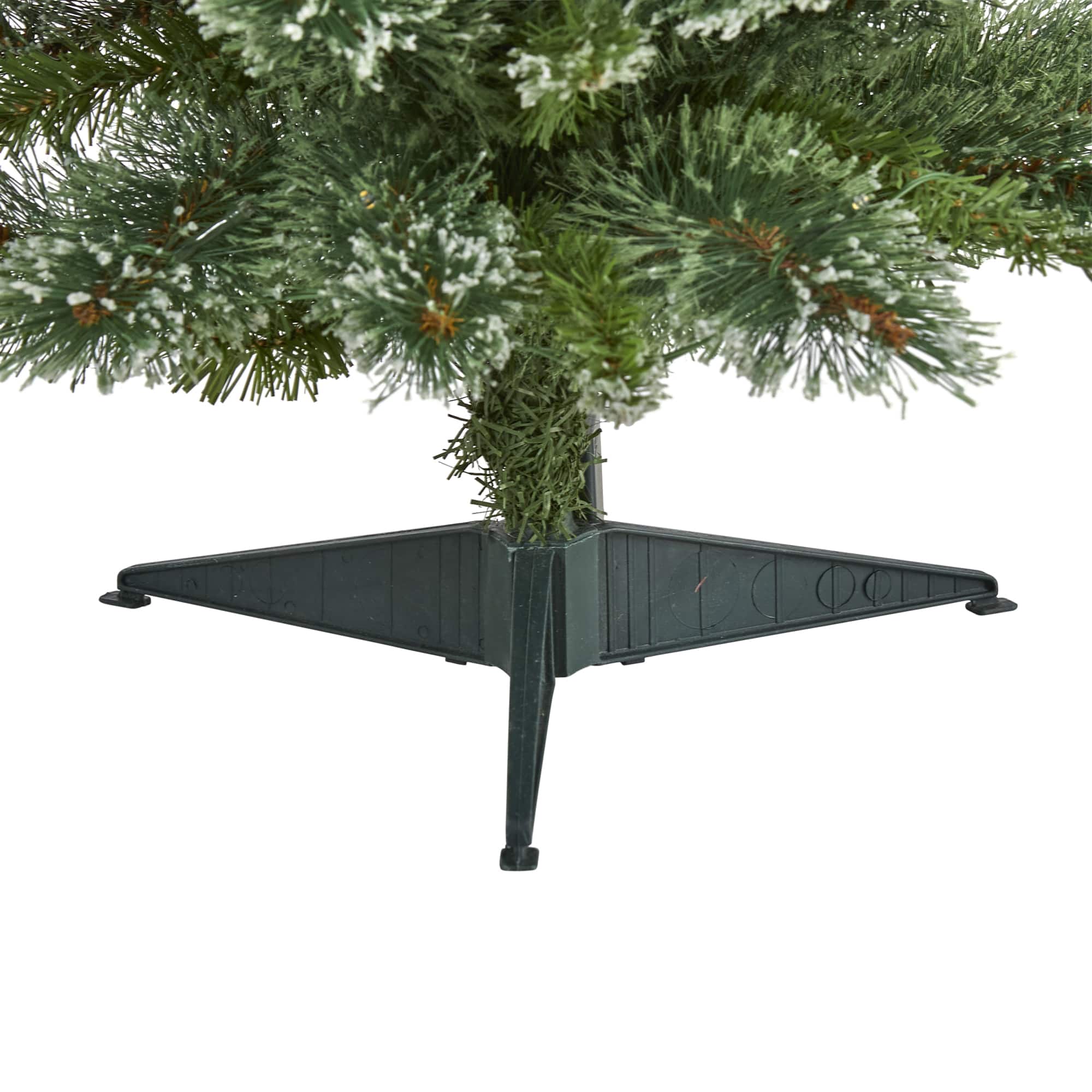 3ft. Pre-Lit Wisconsin Slim Snow Tip Pine Artificial Christmas Tree with Clear LED Lights