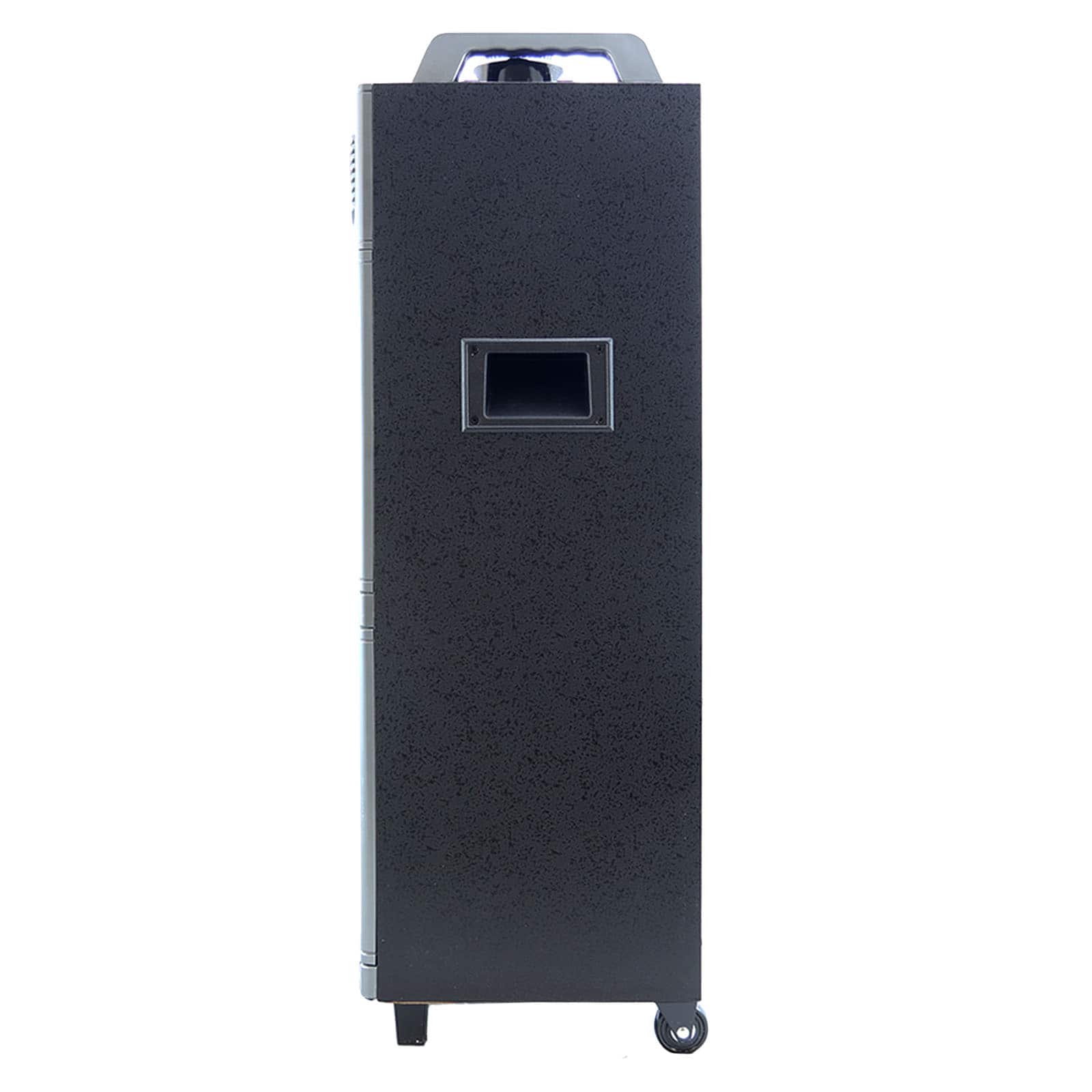 beFree Sound Double 10" Subwoofer Portable Bluetooth Party Speaker With Reactive Lights